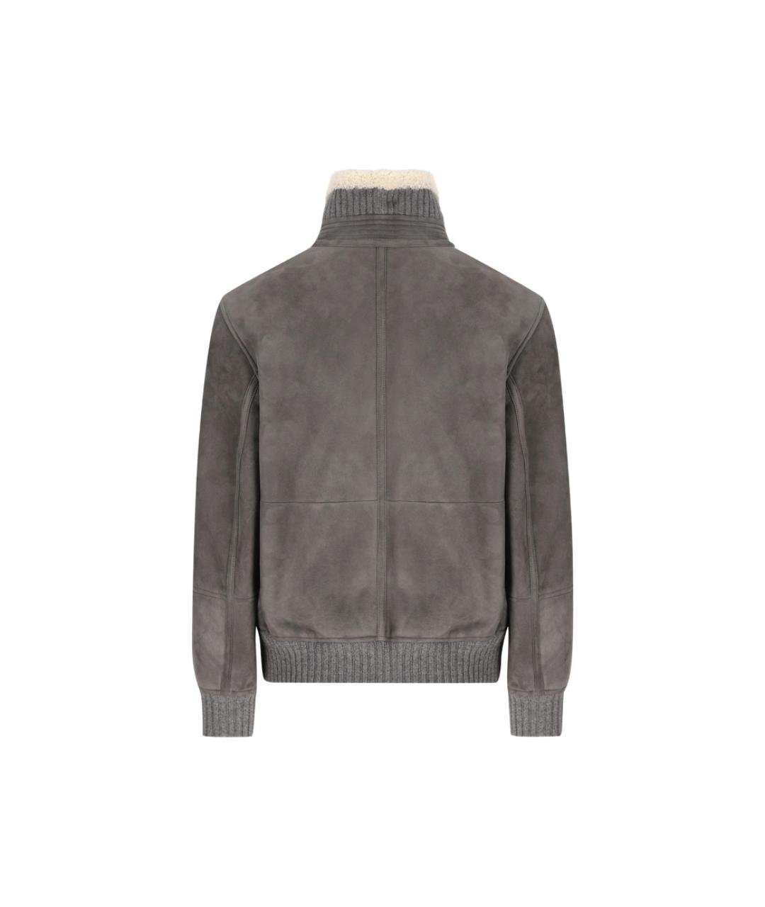 BRUNELLO CUCINELLI Серая куртка, фото 4