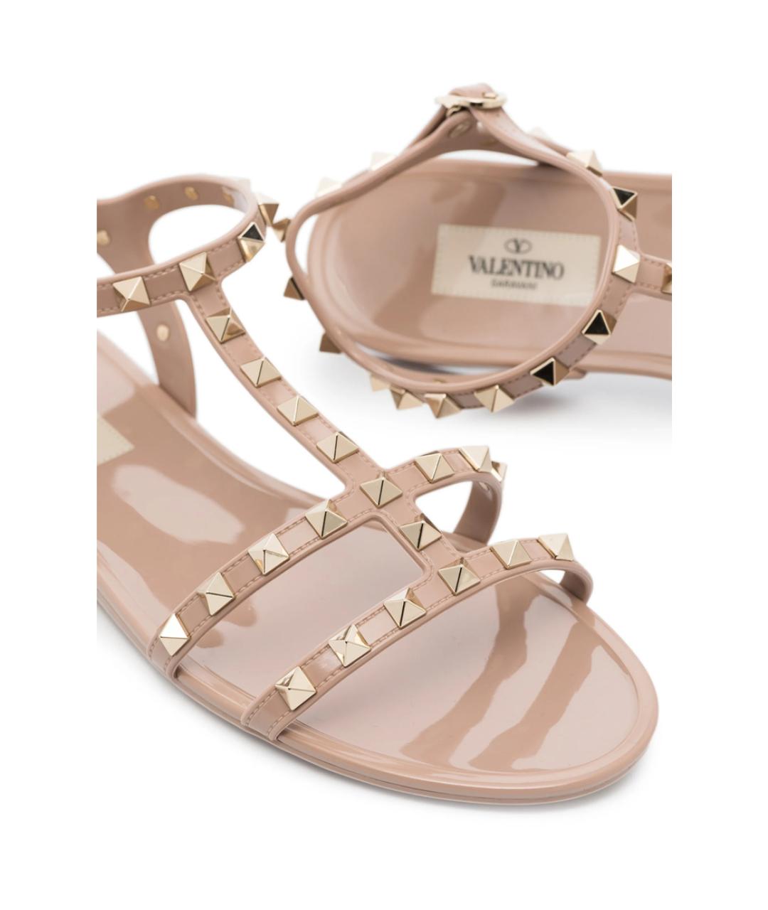 VALENTINO Розовые резиновые сандалии, фото 3