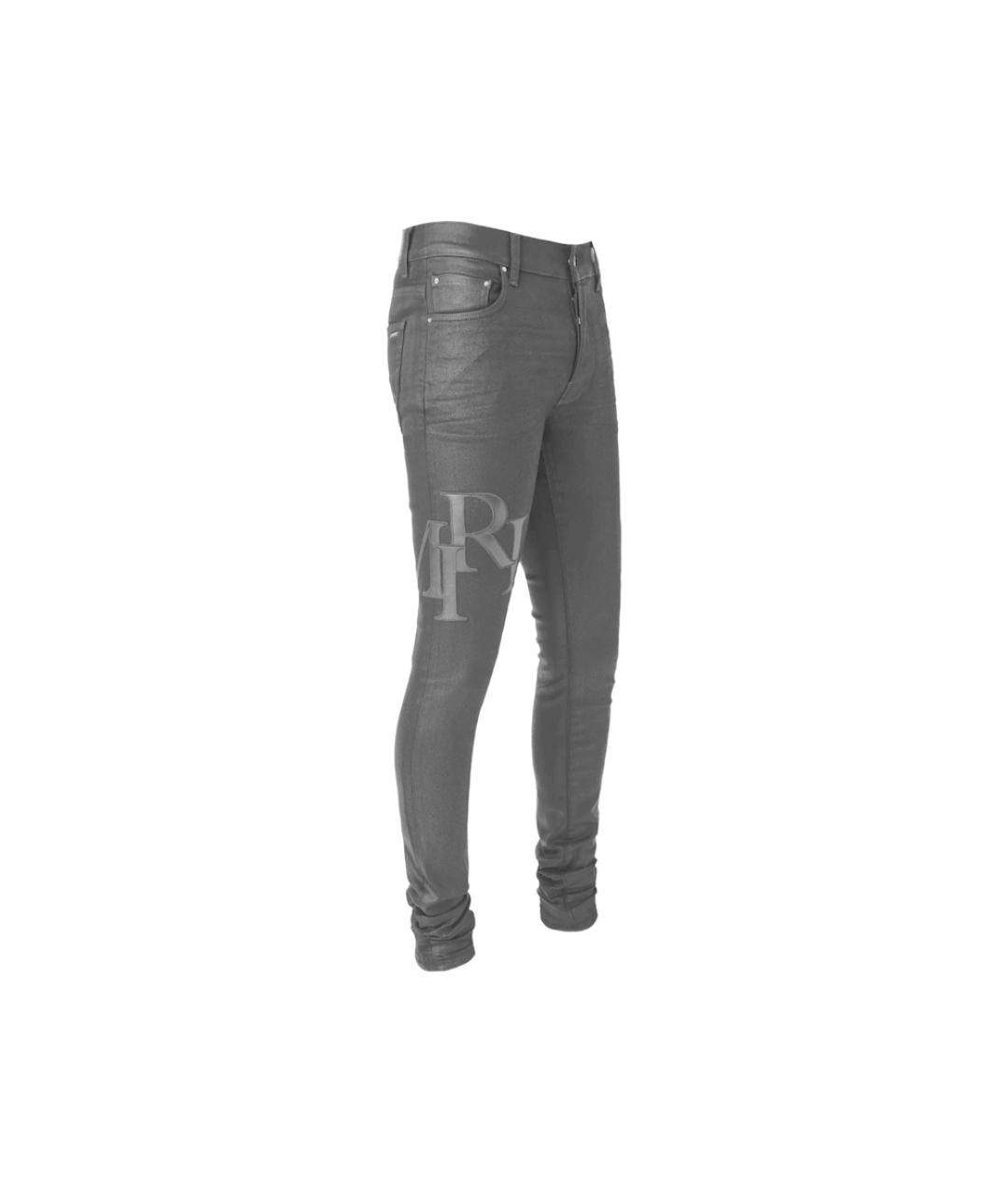 AMIRI Черные хлопковые джинсы скинни, фото 3