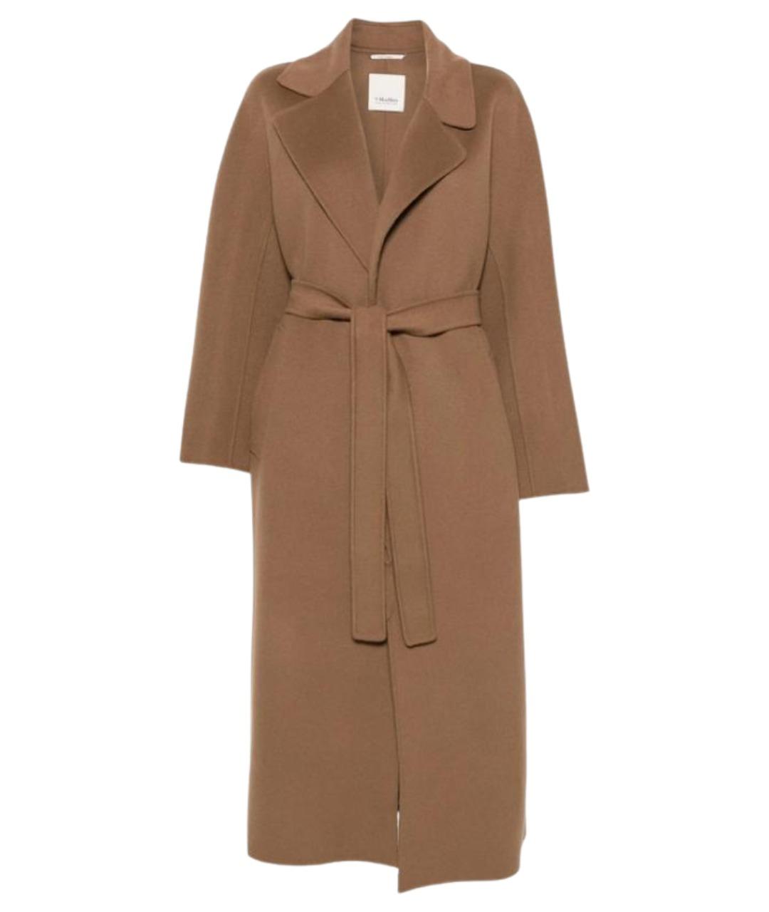 'S MAX MARA Коричневое шерстяное пальто, фото 1