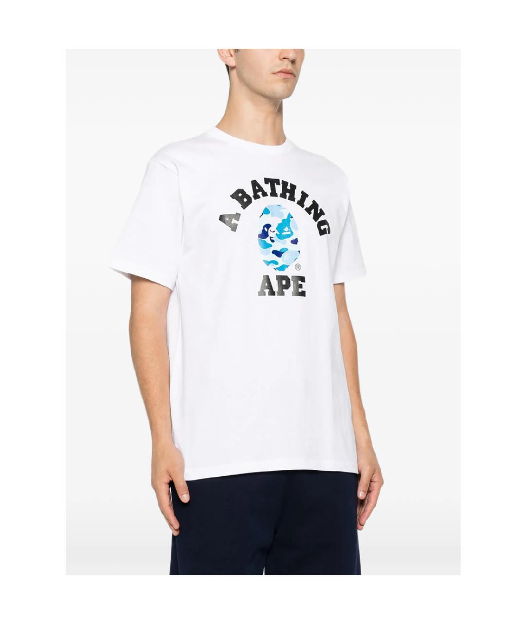 A BATHING APE Белая футболка, фото 5