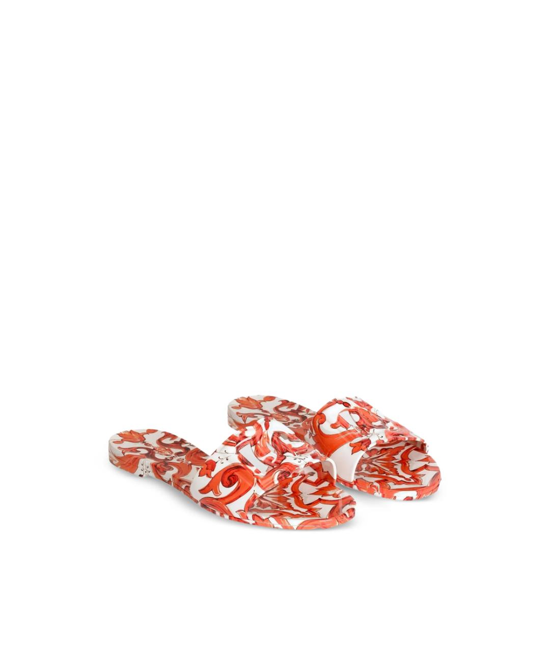 DOLCE&GABBANA Белые шлепанцы, фото 4