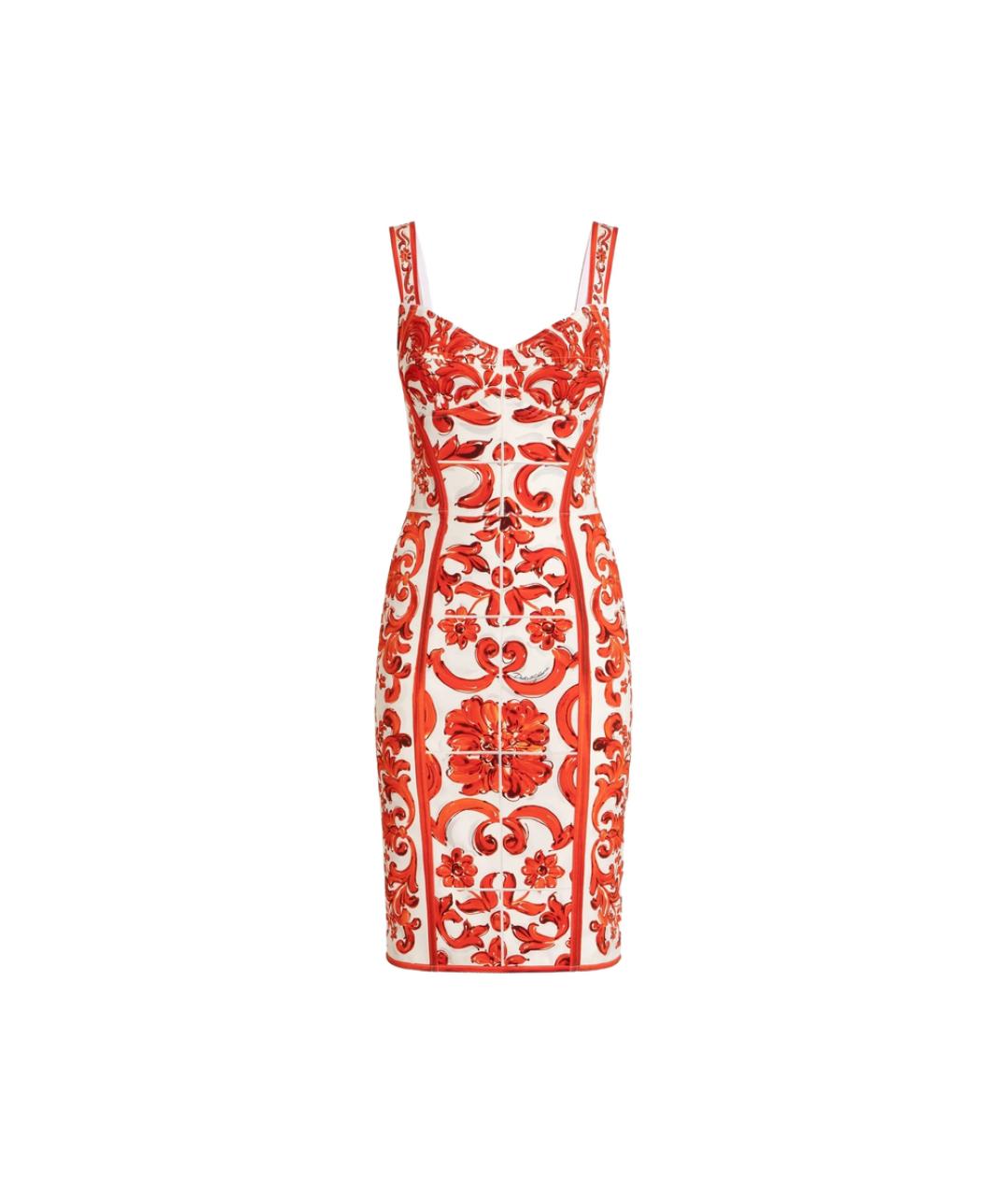 DOLCE&GABBANA Красное вискозное коктейльное платье, фото 1