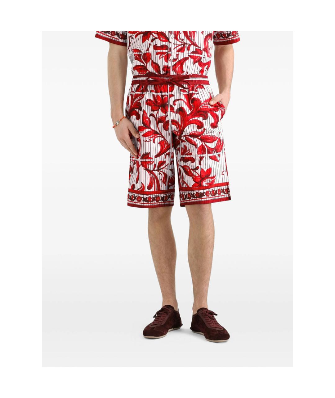DOLCE&GABBANA Мульти хлопковые шорты, фото 3