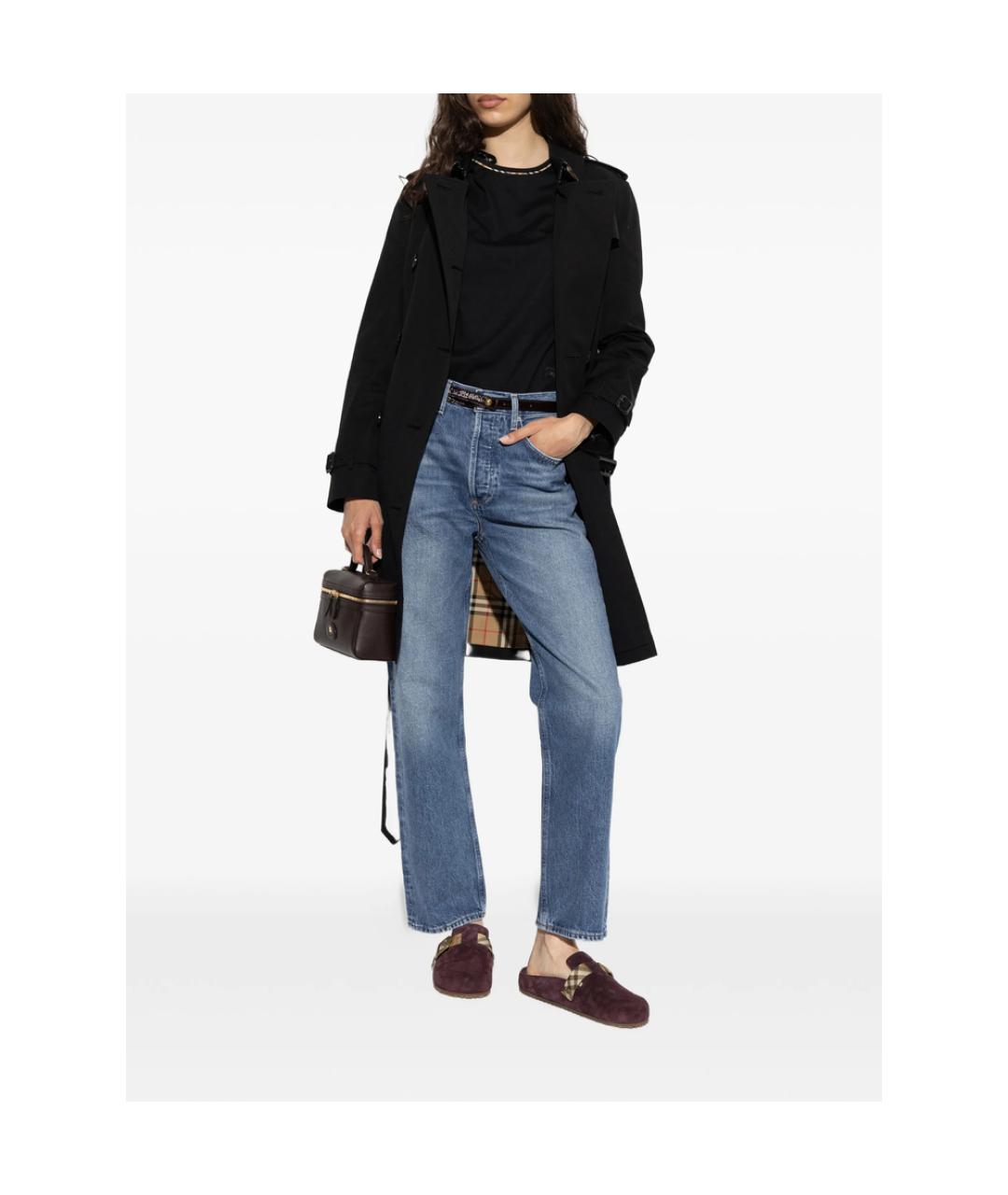BURBERRY Фиолетовые замшевые мюли, фото 6