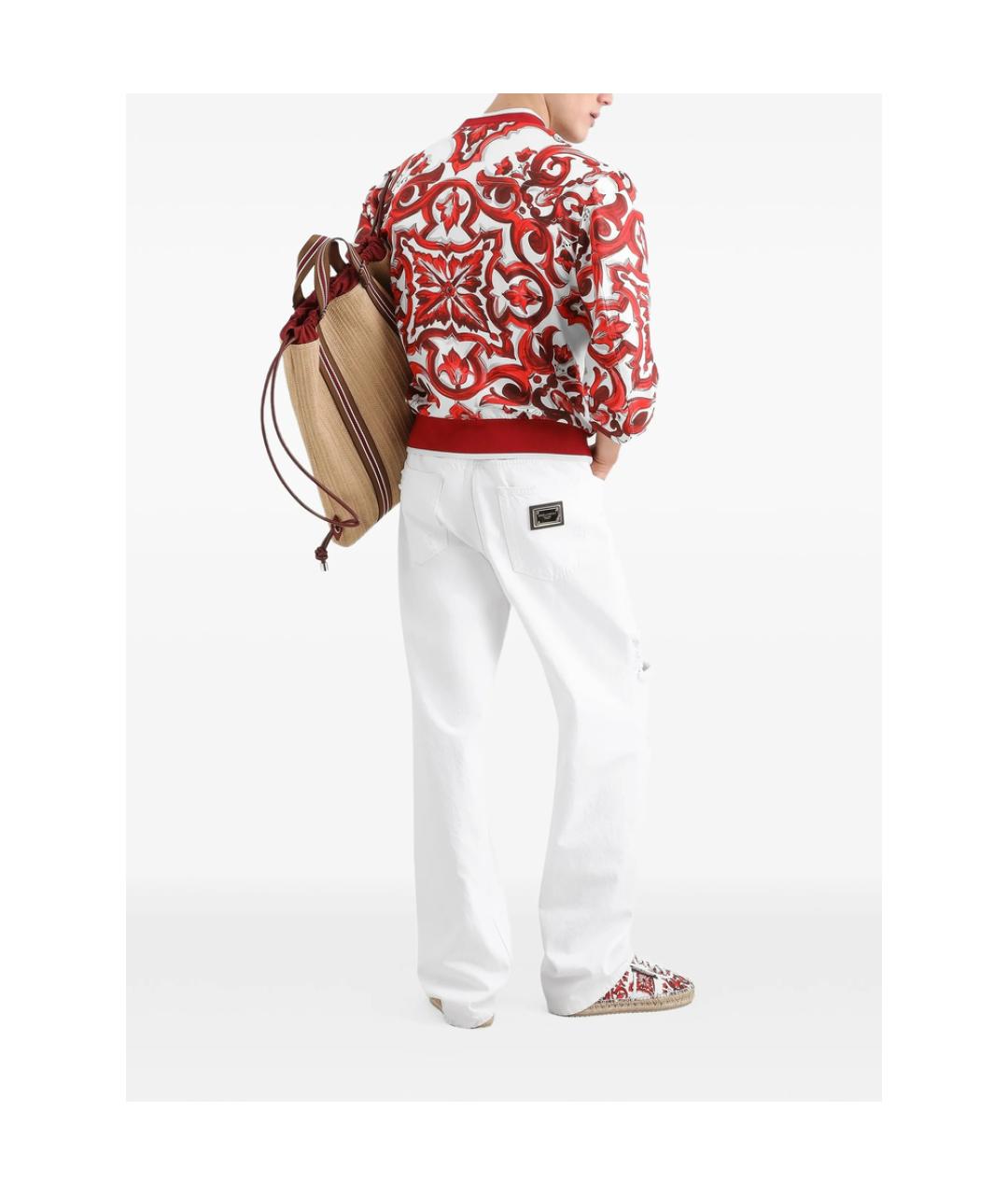 DOLCE&GABBANA Белая хлопковая футболка, фото 4