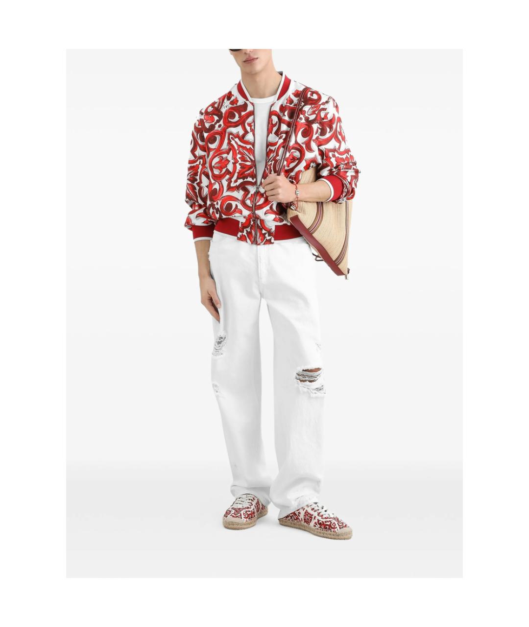 DOLCE&GABBANA Белая хлопковая футболка, фото 3