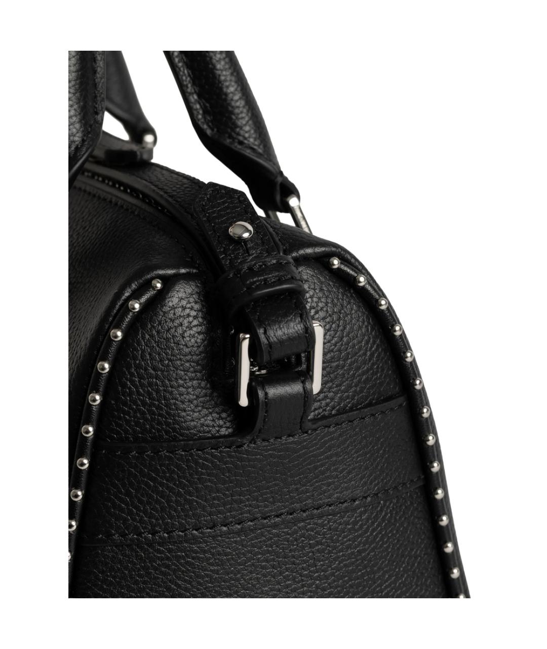 ZADIG & VOLTAIRE Черная кожаная сумка тоут, фото 3