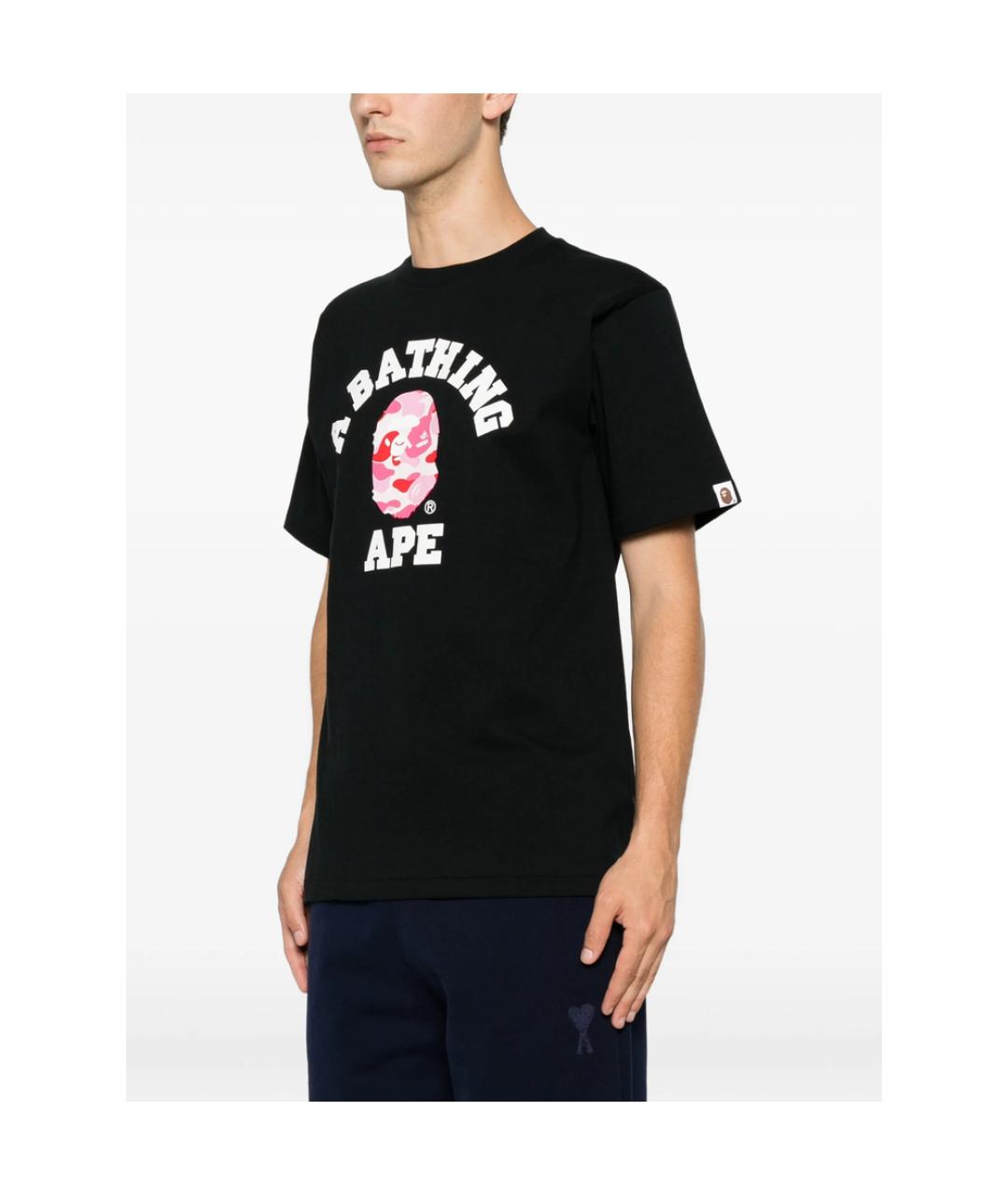 A BATHING APE Черная футболка, фото 5