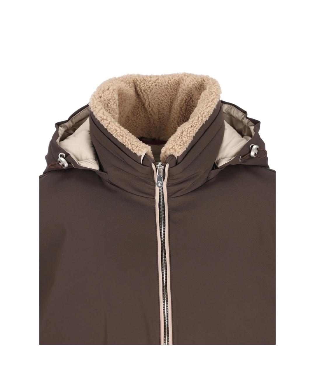 BRUNELLO CUCINELLI Коричневая кашемировая куртка, фото 3