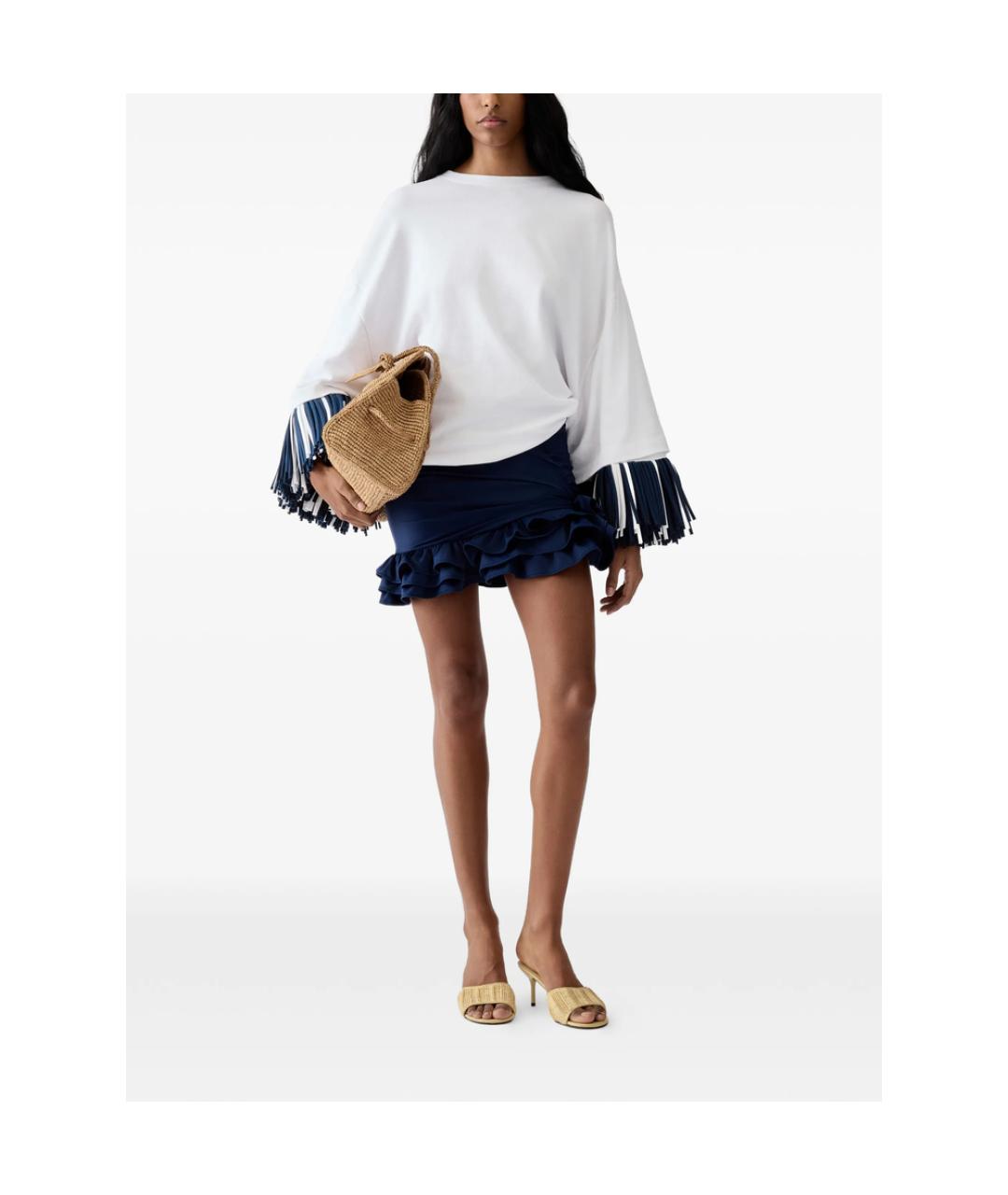 JACQUEMUS Белая хлопковая футболка, фото 2