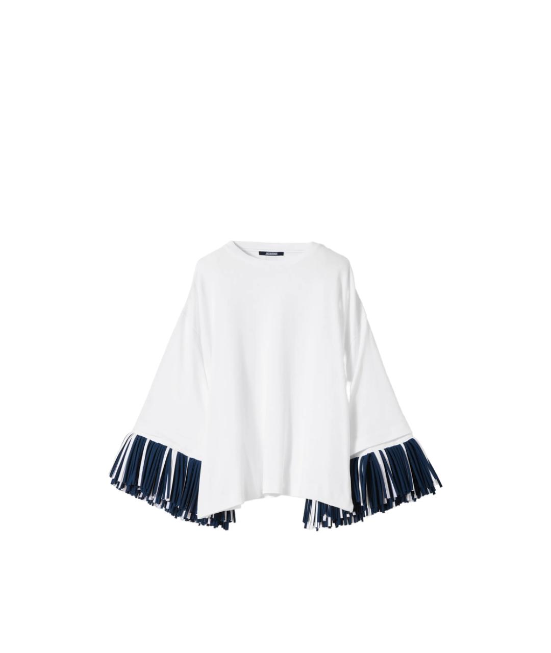JACQUEMUS Белая хлопковая футболка, фото 1