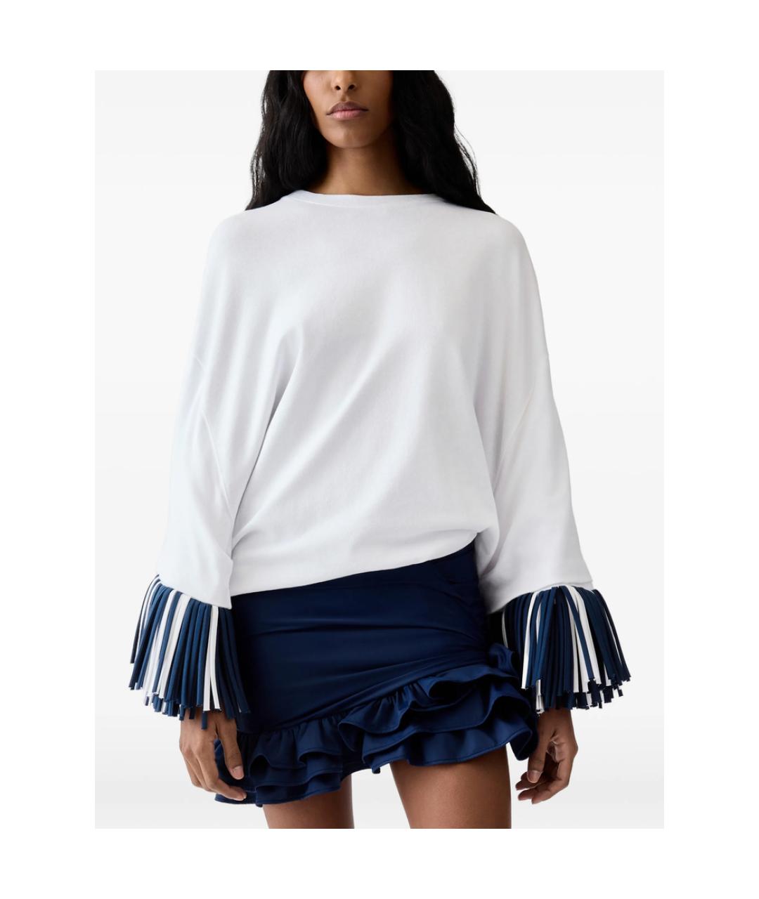 JACQUEMUS Белая хлопковая футболка, фото 4
