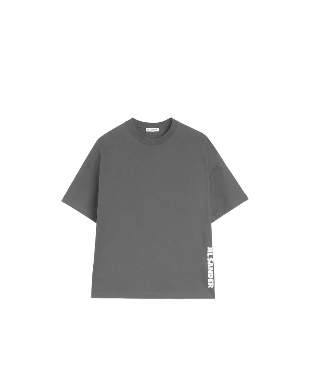JIL SANDER Черная хлопковая футболка, фото 1