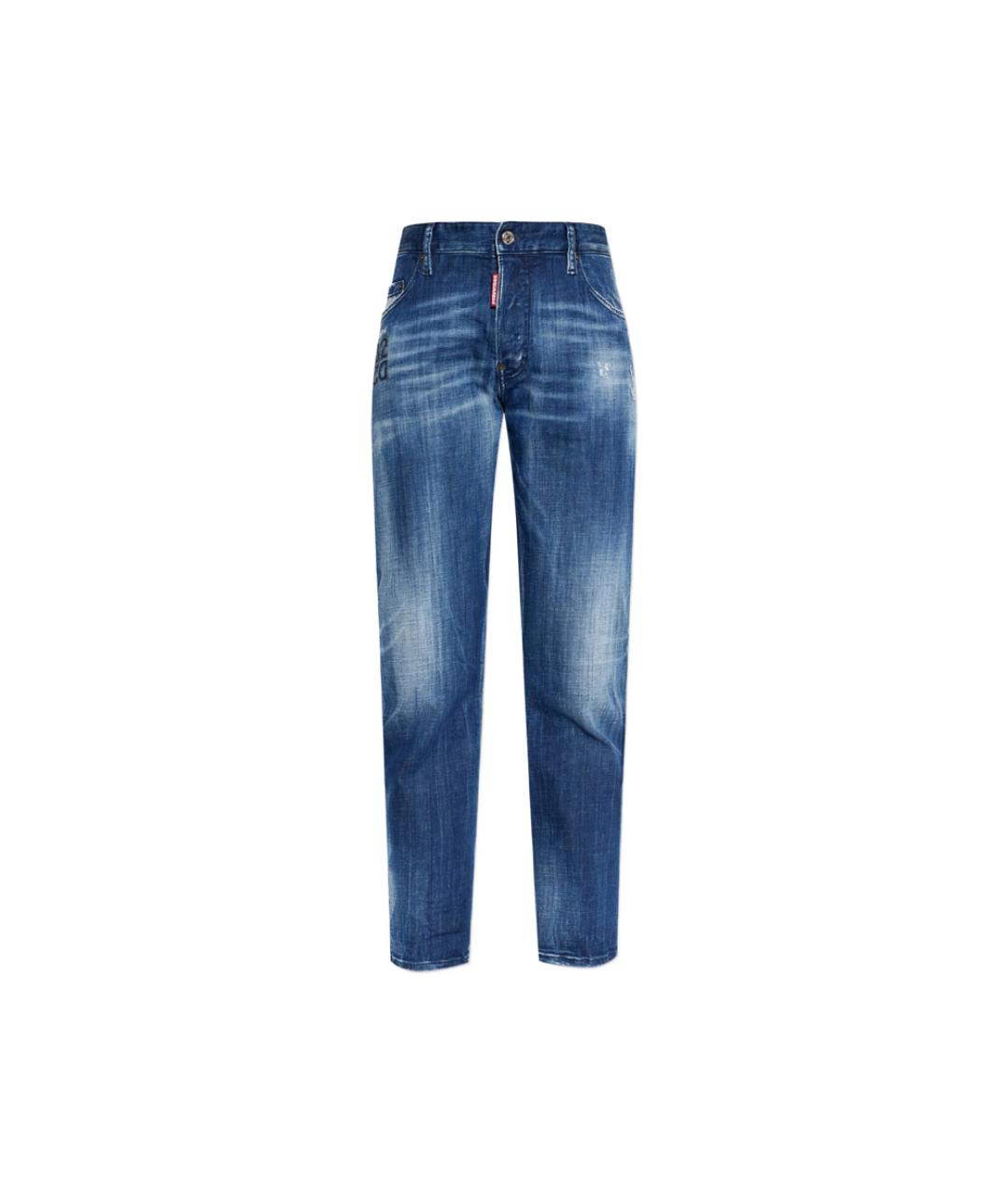 DSQUARED2 Синие хлопковые повседневные брюки, фото 1