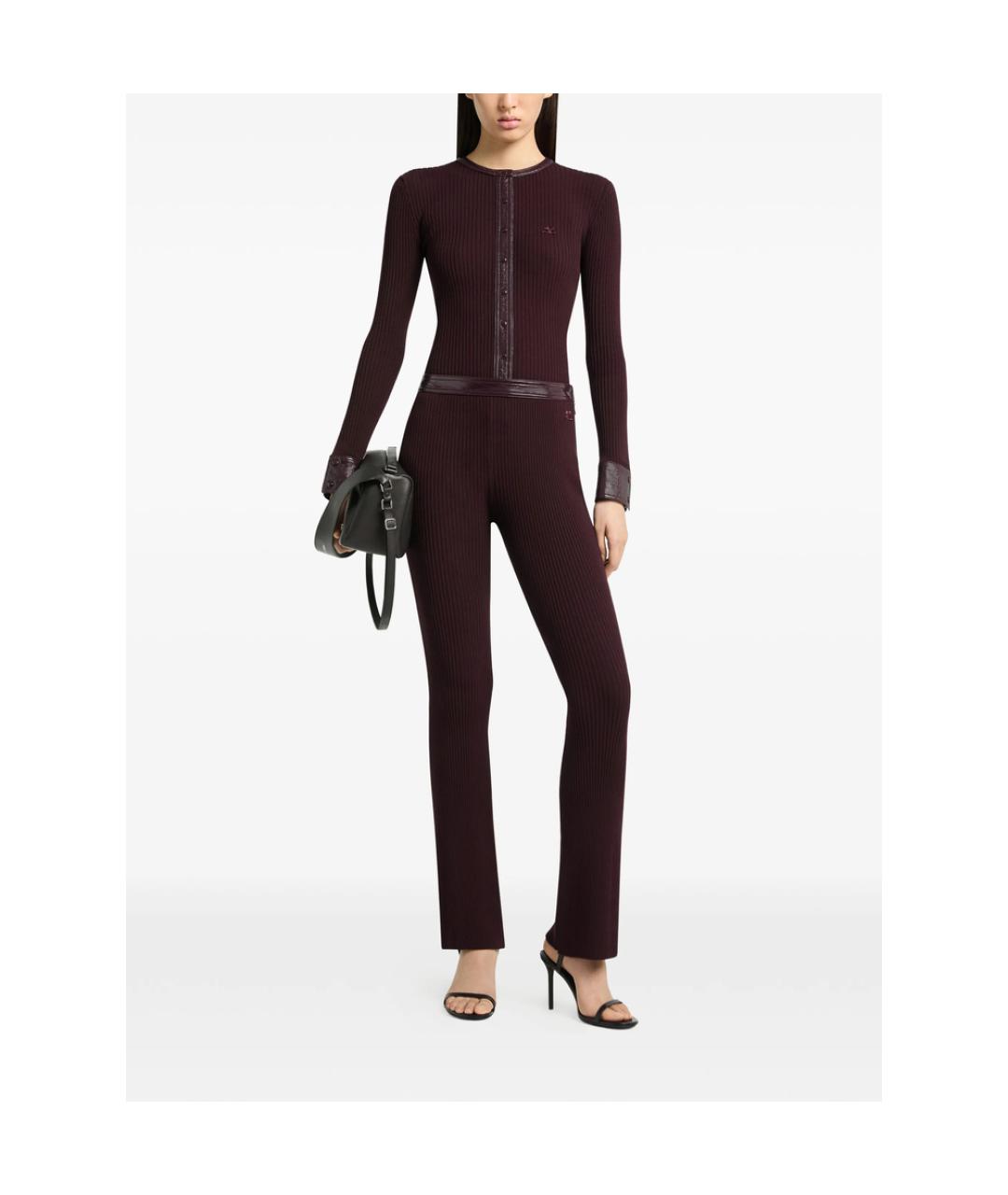 COURREGES Бордовый полиэстеровый кардиган, фото 4