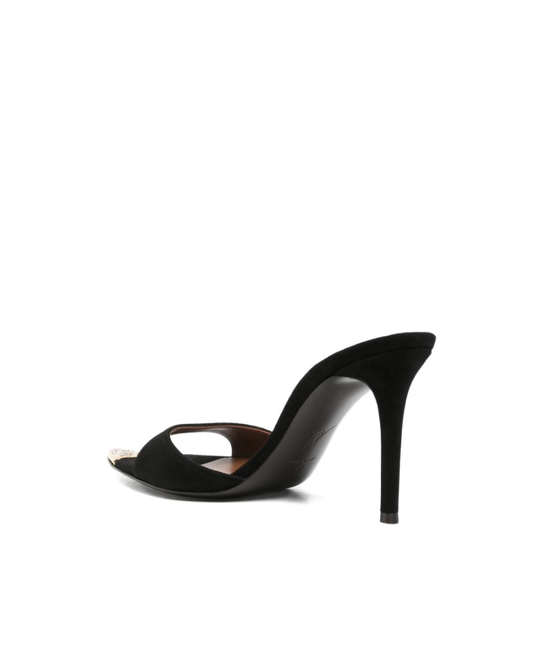 GIUSEPPE ZANOTTI DESIGN Черные замшевые мюли, фото 2