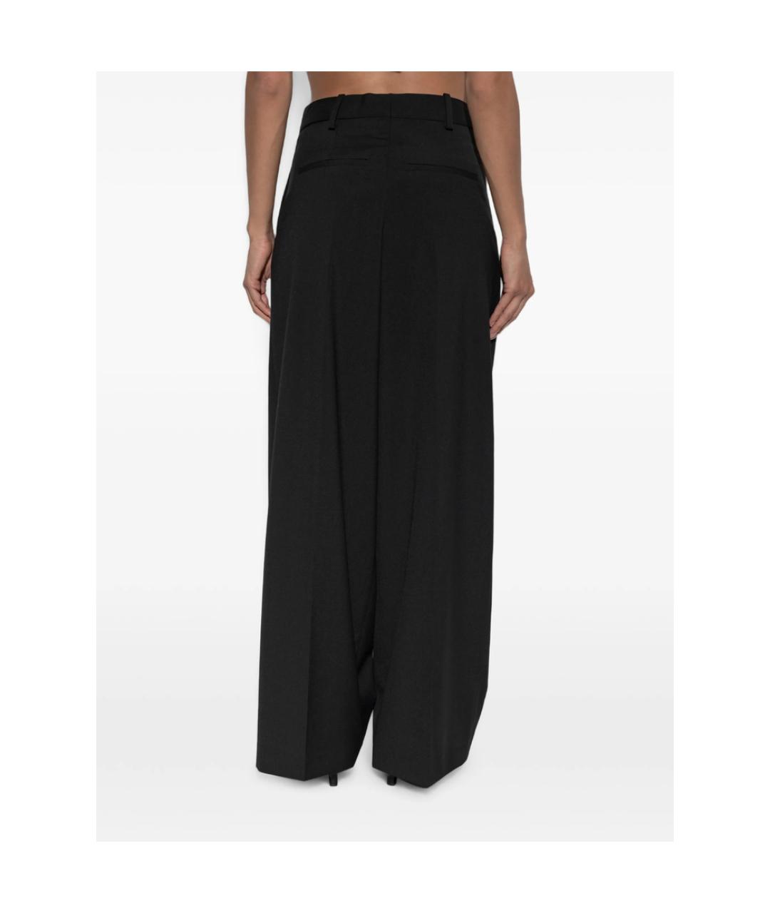 BY MALENE BIRGER Черные полиэстеровые прямые брюки, фото 4