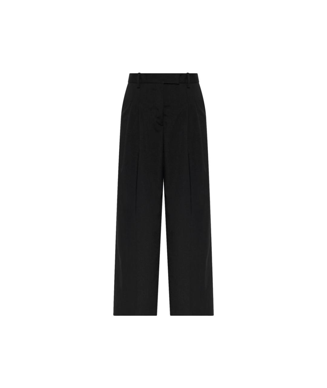 BY MALENE BIRGER Черные полиэстеровые прямые брюки, фото 1