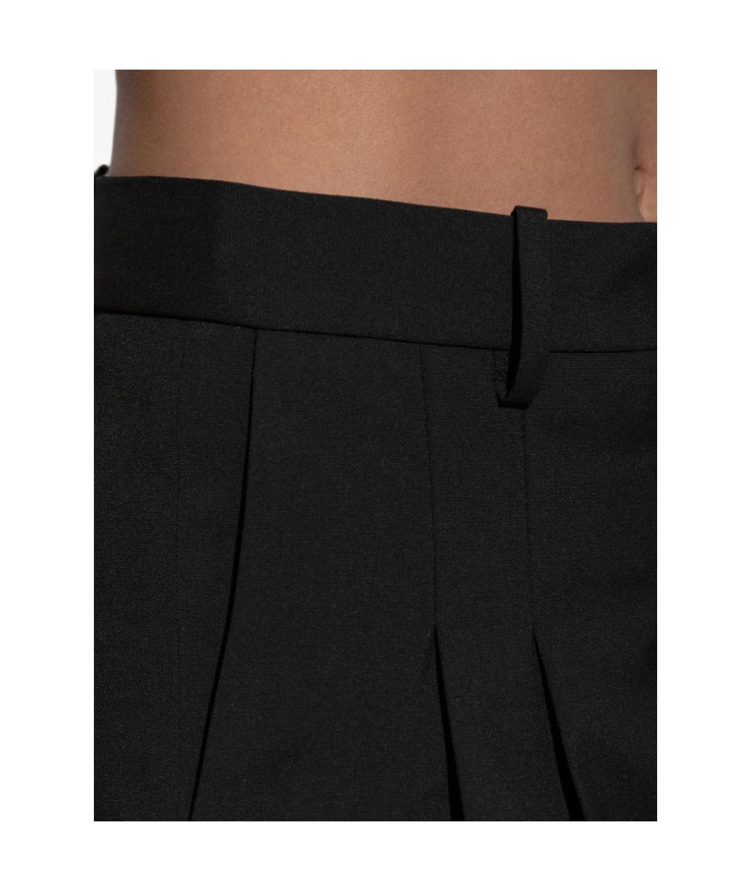 BY MALENE BIRGER Черные полиэстеровые прямые брюки, фото 2