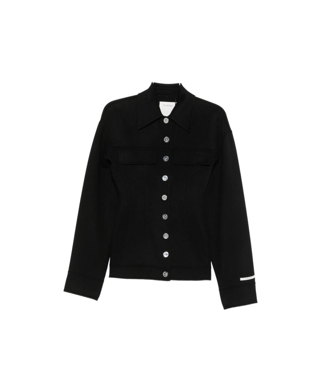 SPORTMAX Черное шерстяное пальто, фото 1