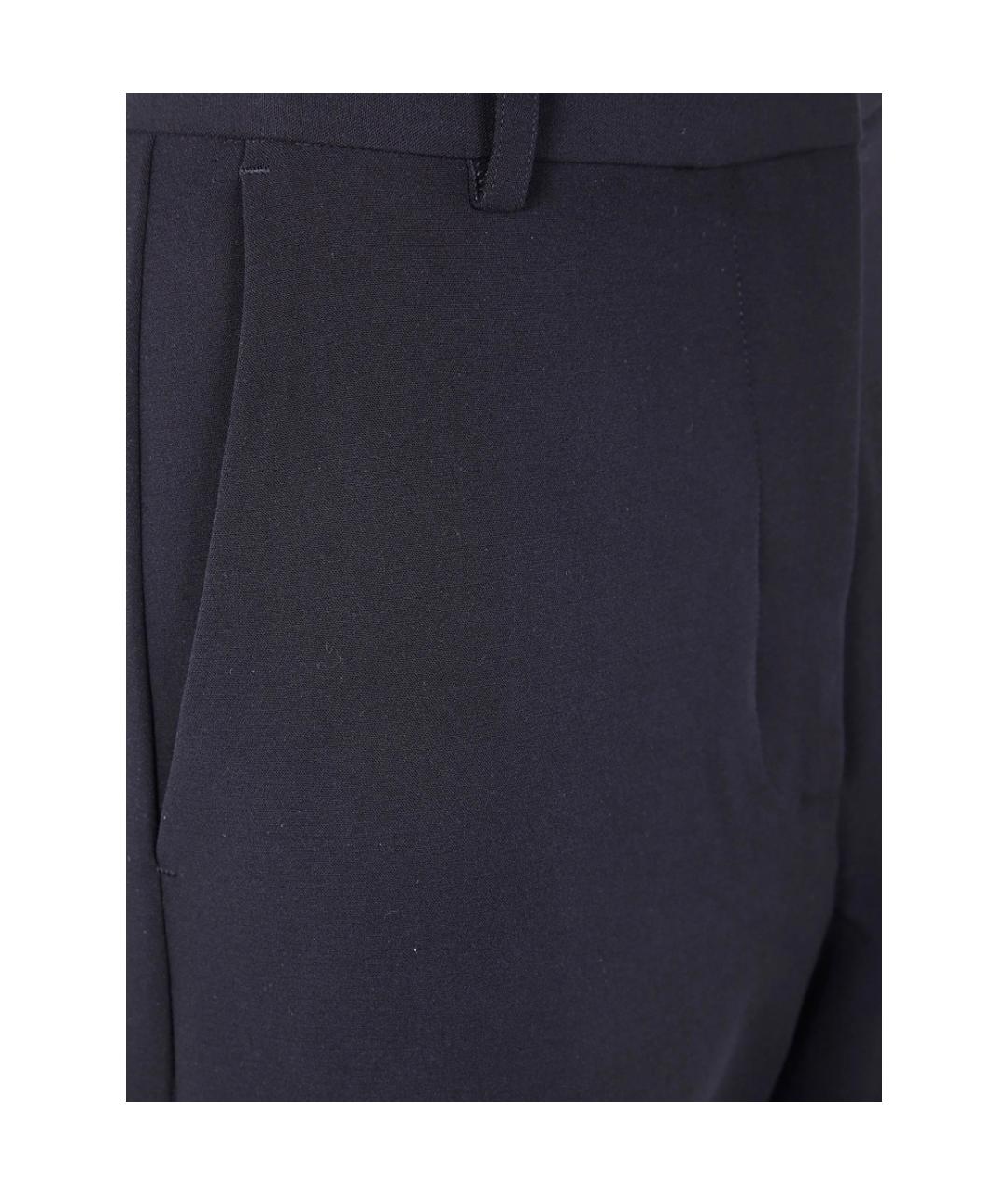 BY MALENE BIRGER Черные полиэстеровые прямые брюки, фото 3