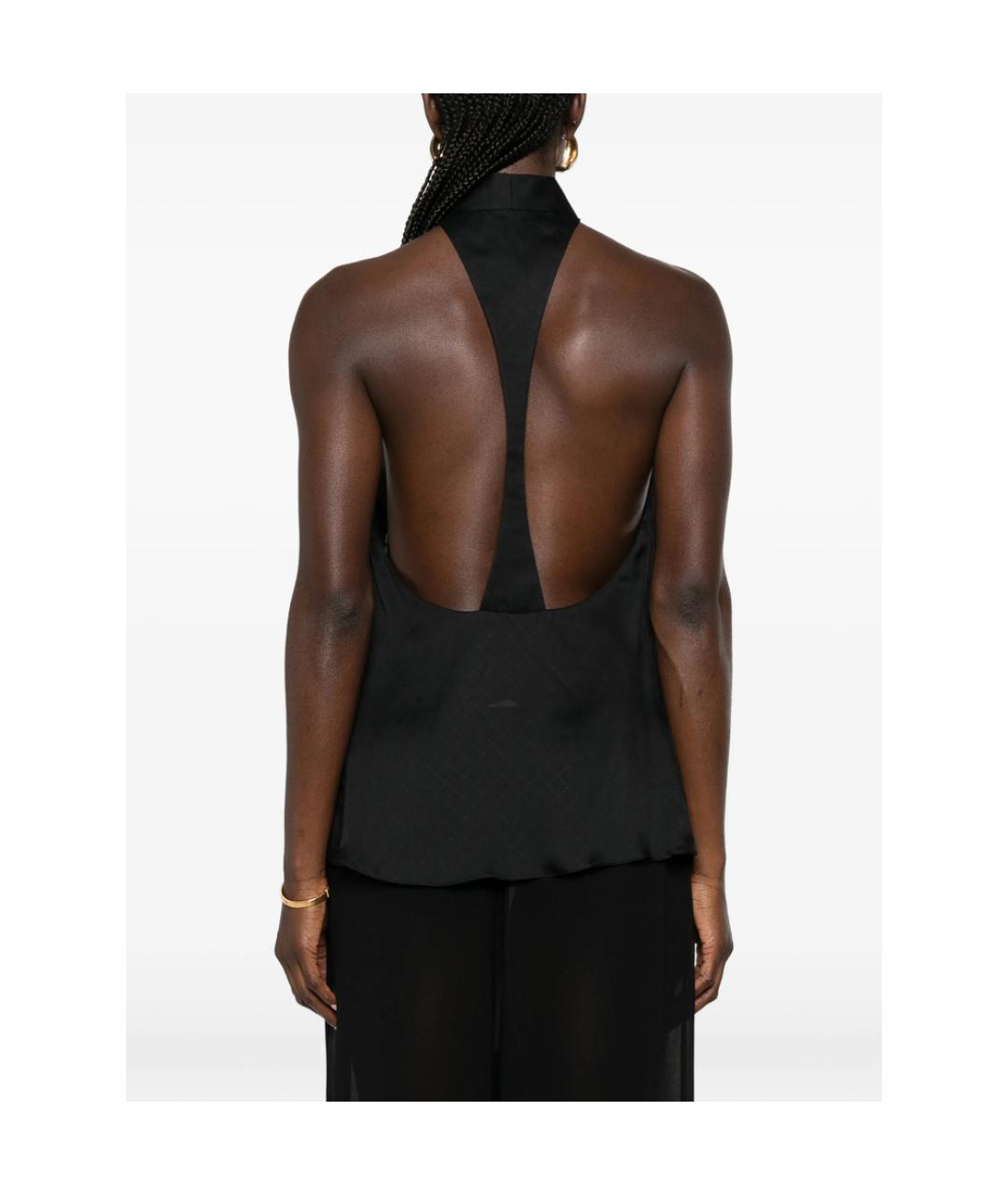 TOM FORD Черная шелковая блузы, фото 5