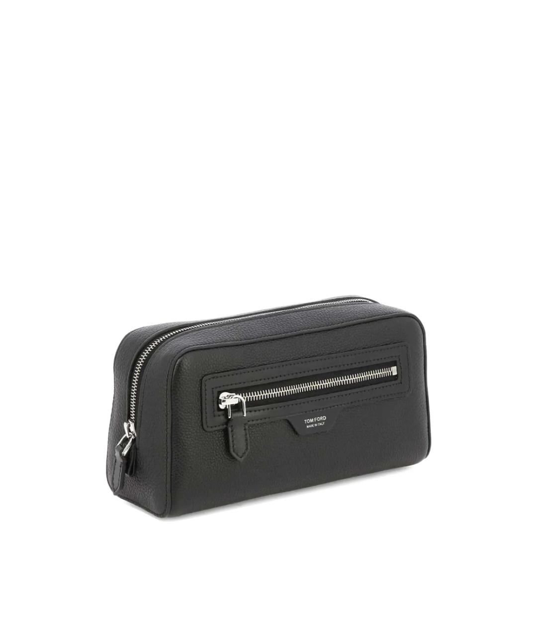TOM FORD Черный кожаный чемодан, фото 4