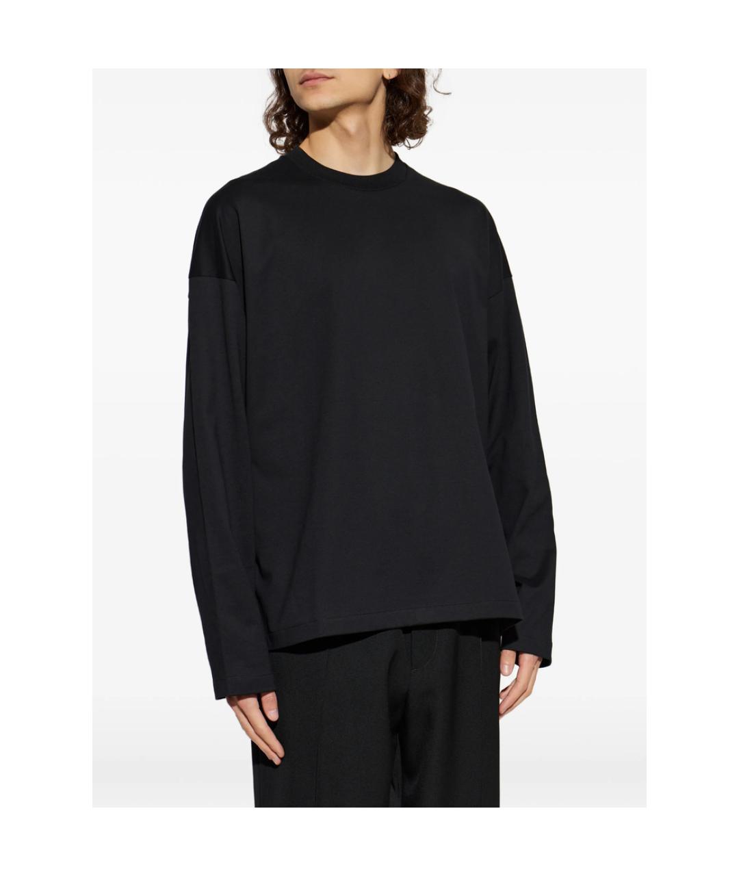JIL SANDER Черная хлопковая футболка, фото 5