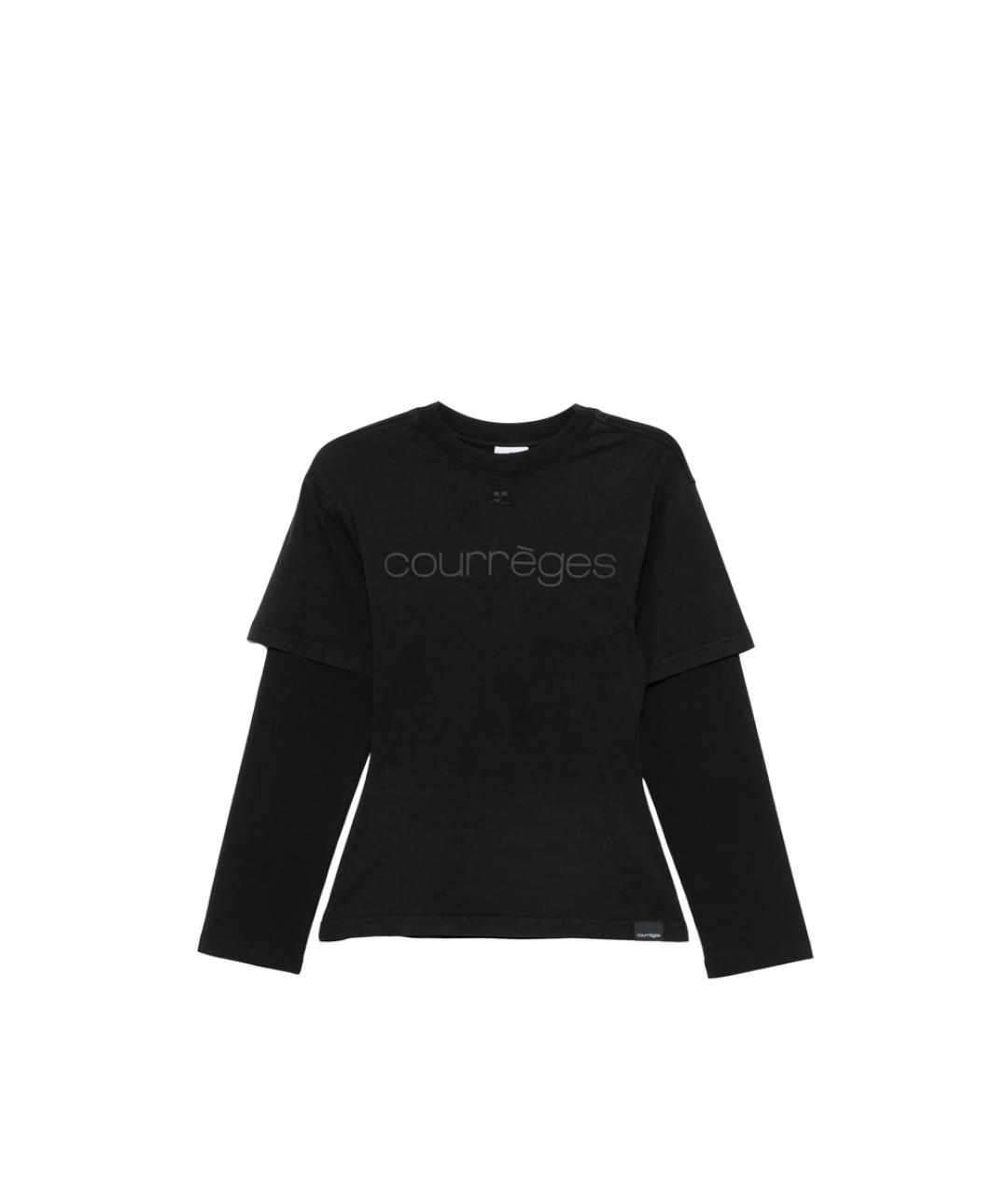 COURREGES Серая хлопковая футболка, фото 1