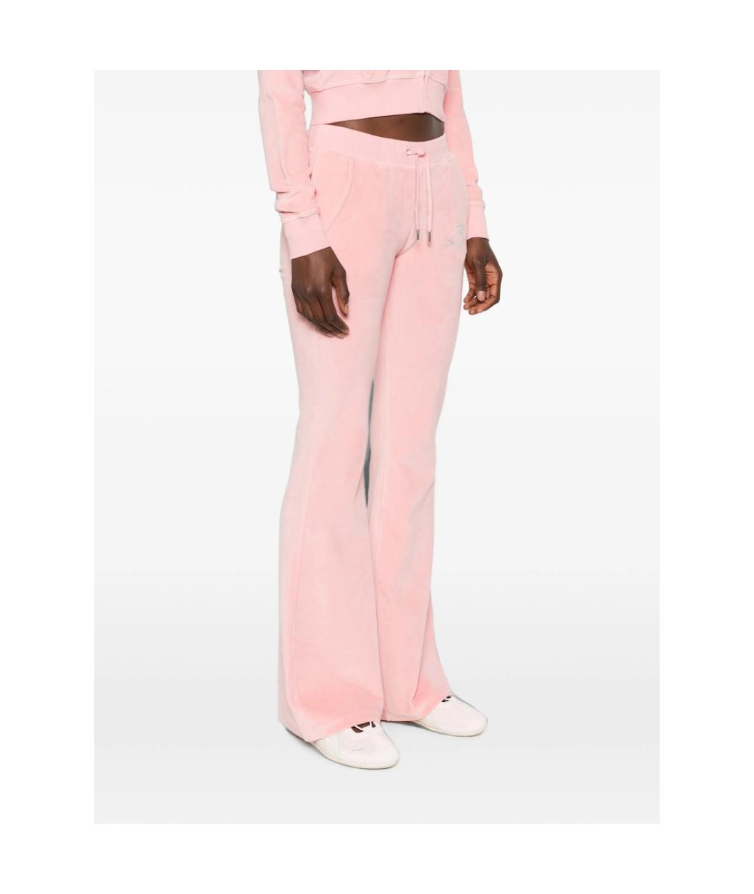 SPORTY AND RICH Розовые хлопковые спортивные брюки и шорты, фото 4