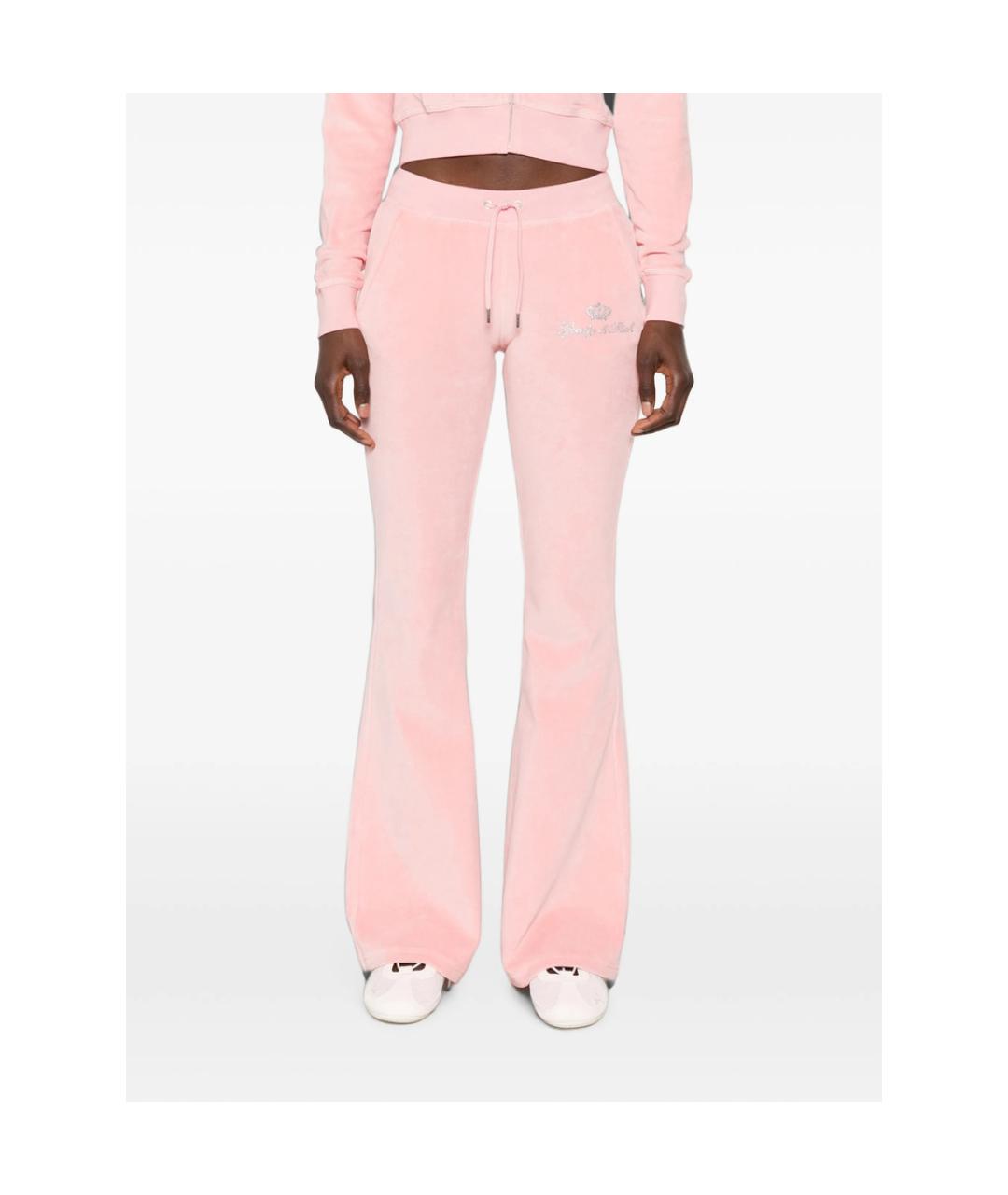 SPORTY AND RICH Розовые хлопковые спортивные брюки и шорты, фото 3