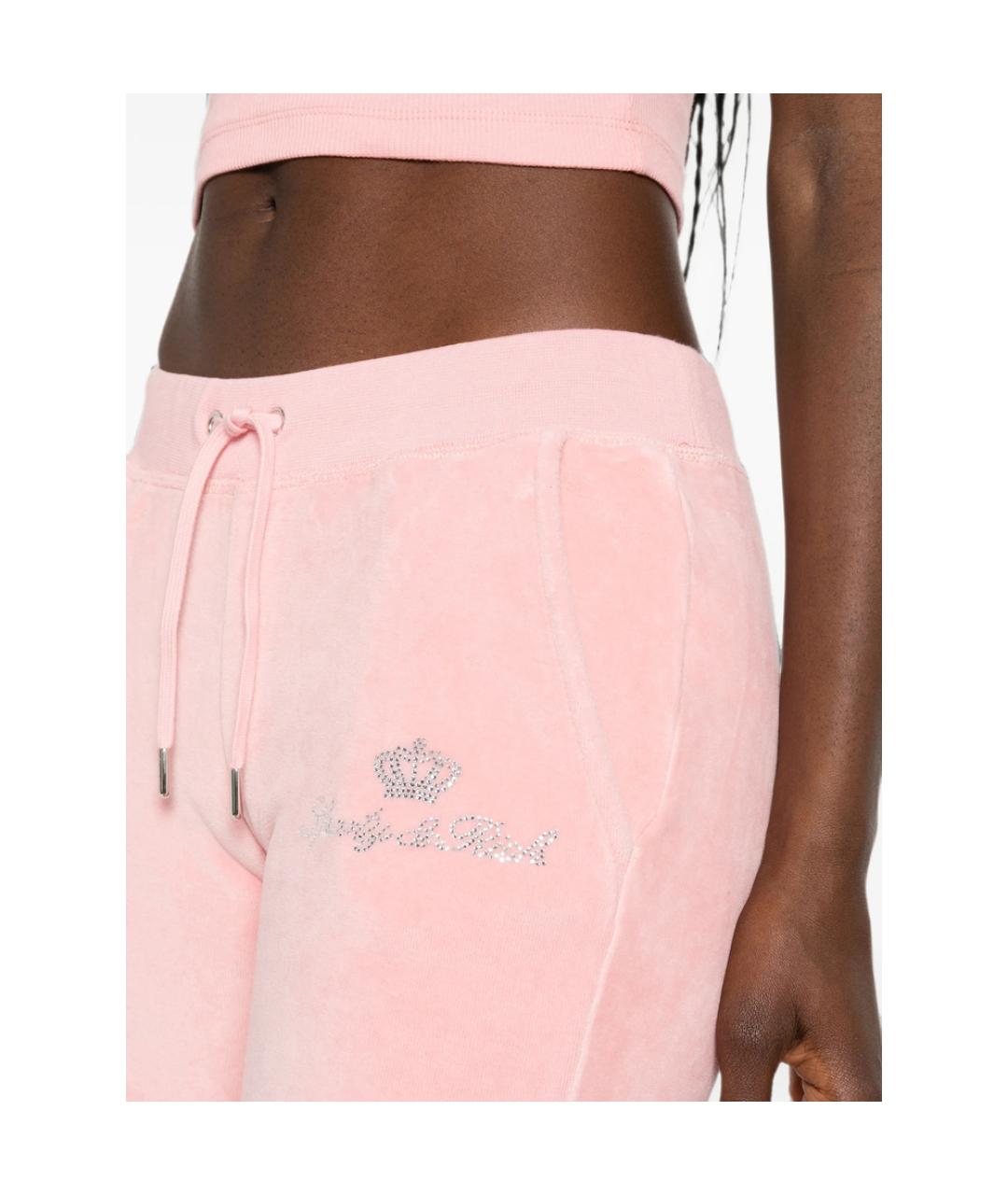 SPORTY AND RICH Розовые хлопковые спортивные брюки и шорты, фото 5