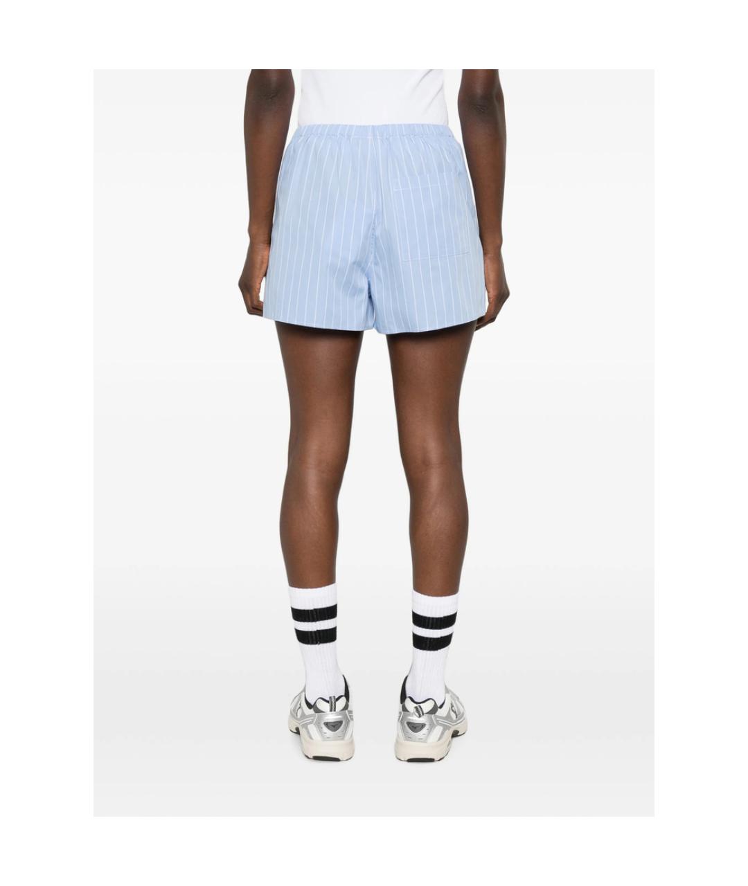 SPORTY AND RICH Голубые хлопковые шорты, фото 4