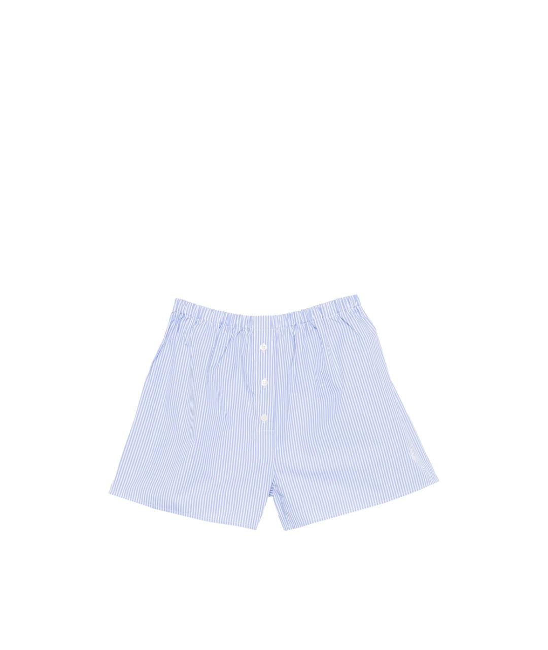 SPORTY AND RICH Голубые хлопковые шорты, фото 1