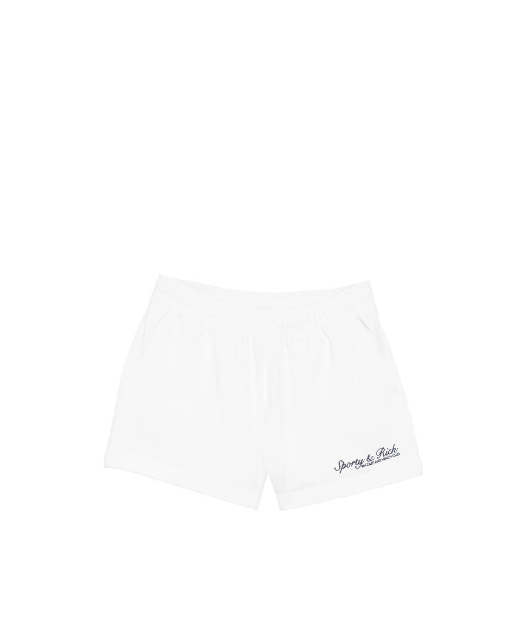 SPORTY AND RICH Белые хлопковые шорты, фото 1