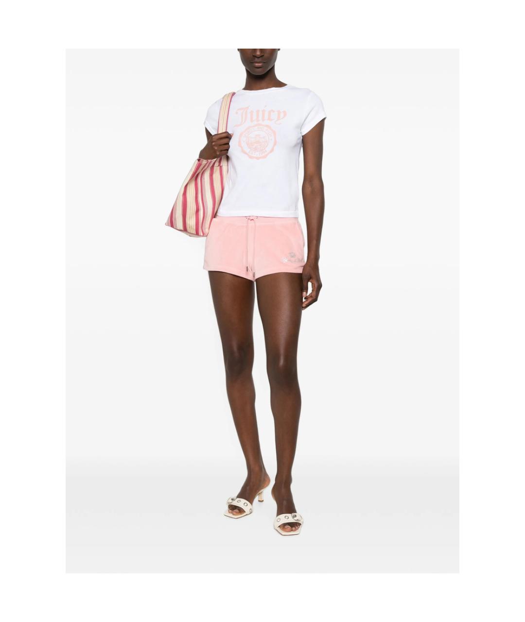 SPORTY AND RICH Розовые хлопковые шорты, фото 2
