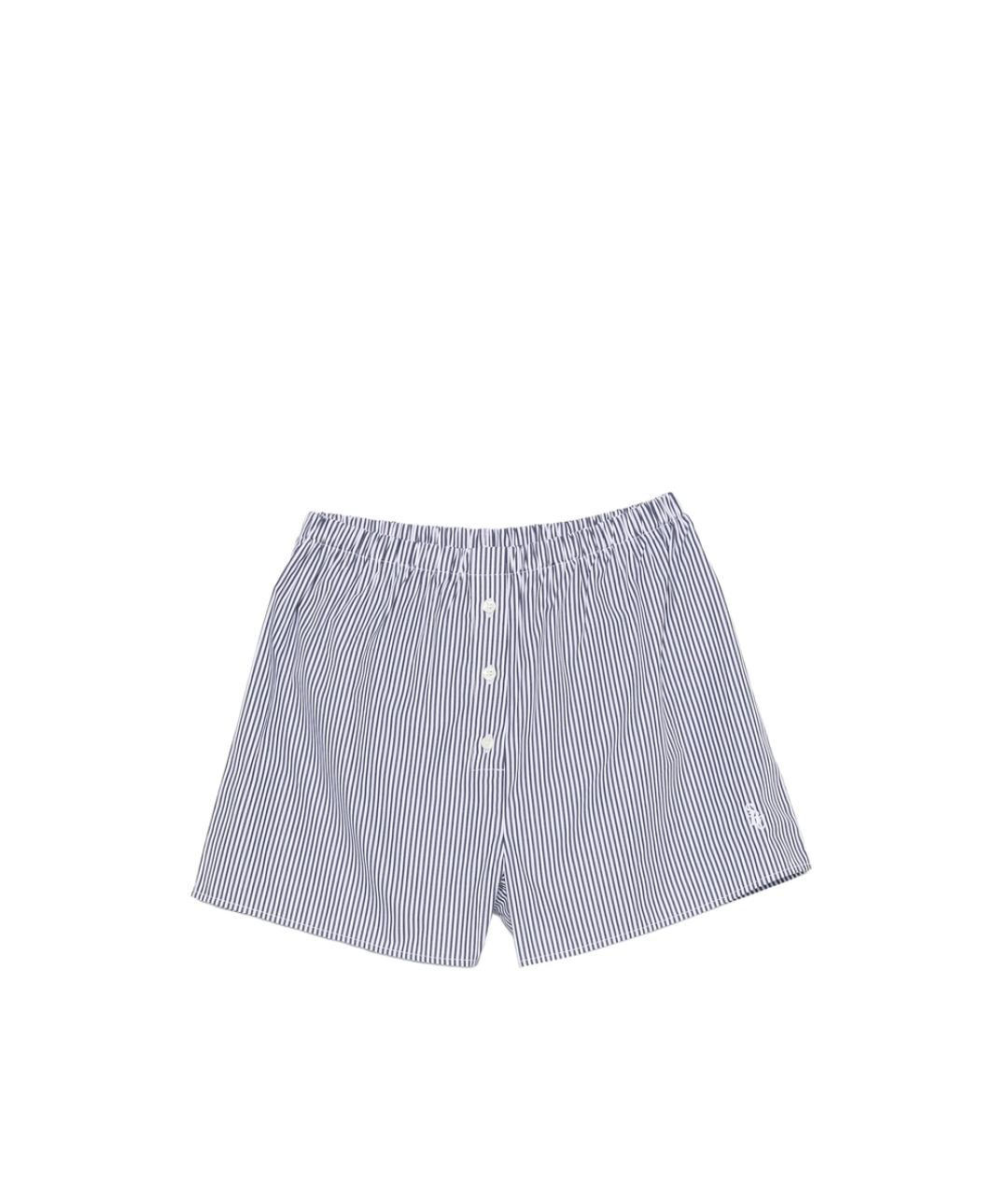 SPORTY AND RICH Синие хлопковые шорты, фото 1