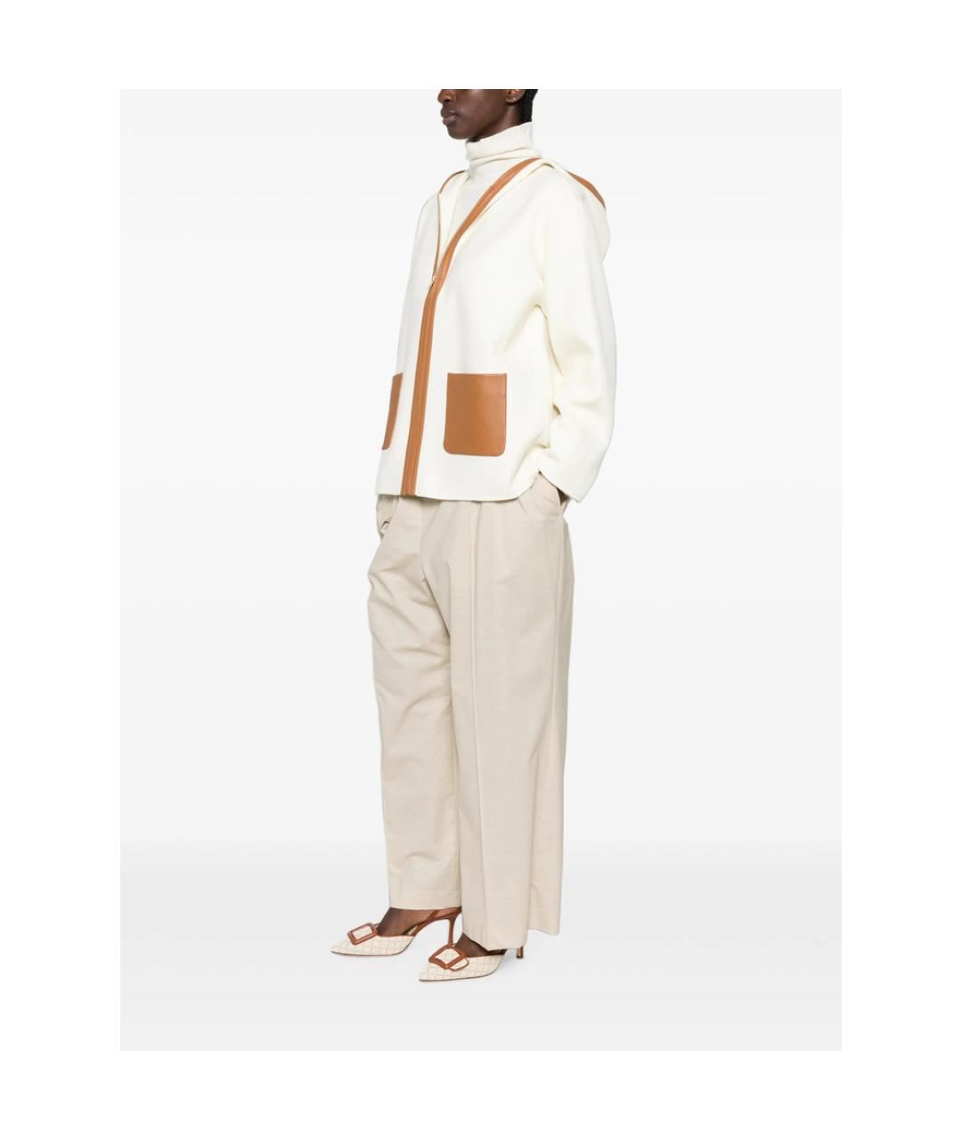 MAX MARA STUDIO Бежевая куртка, фото 2