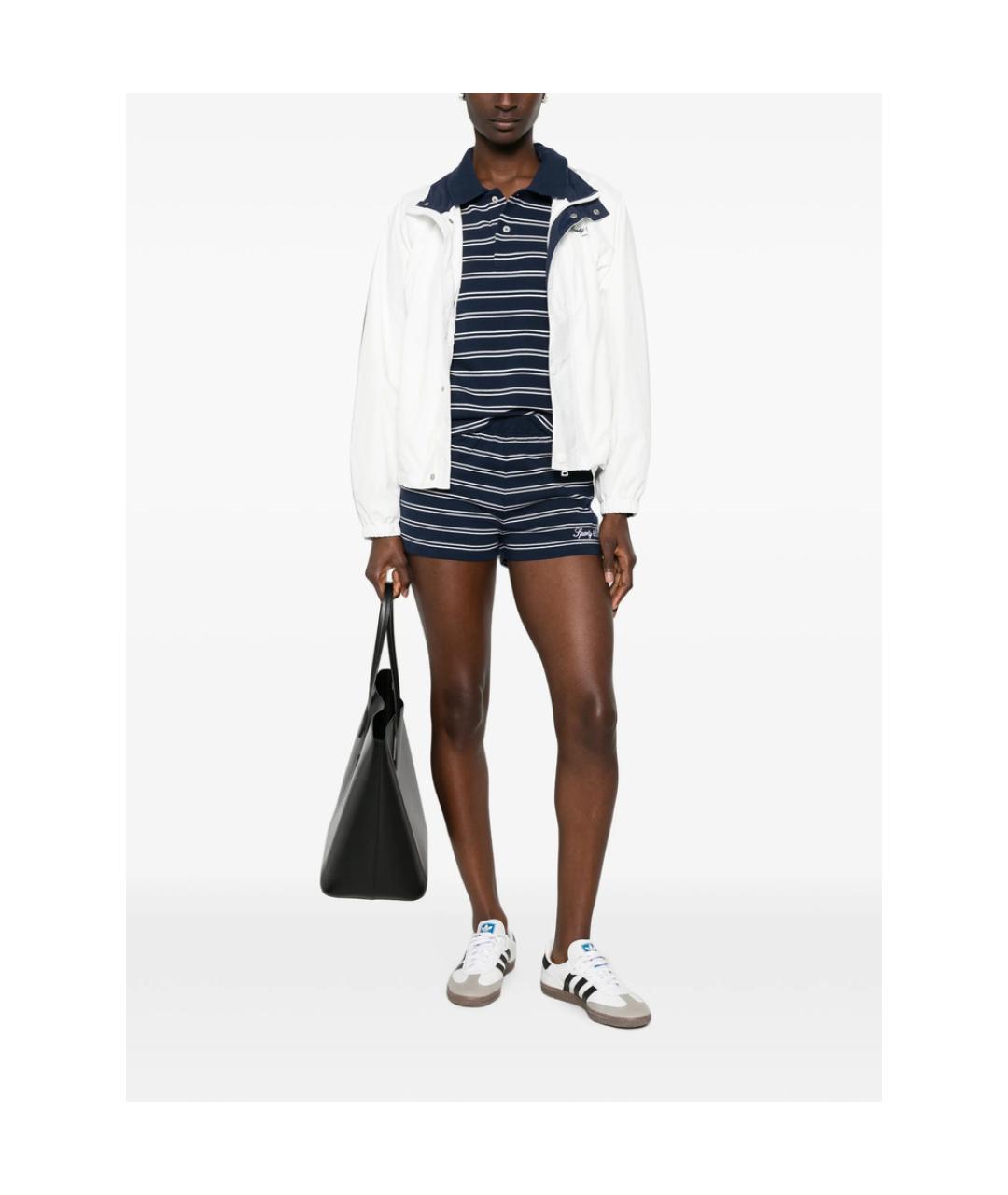 SPORTY AND RICH Синяя хлопковая футболка, фото 2