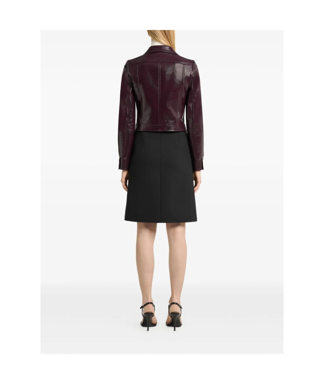 COURREGES Бордовая хлопковая куртка, фото 3