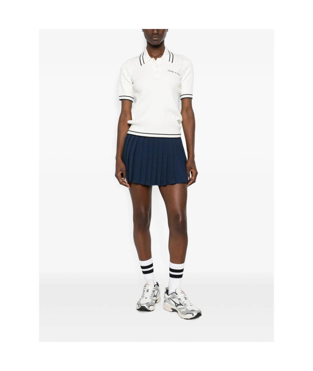 SPORTY AND RICH Белая хлопковая футболка, фото 2