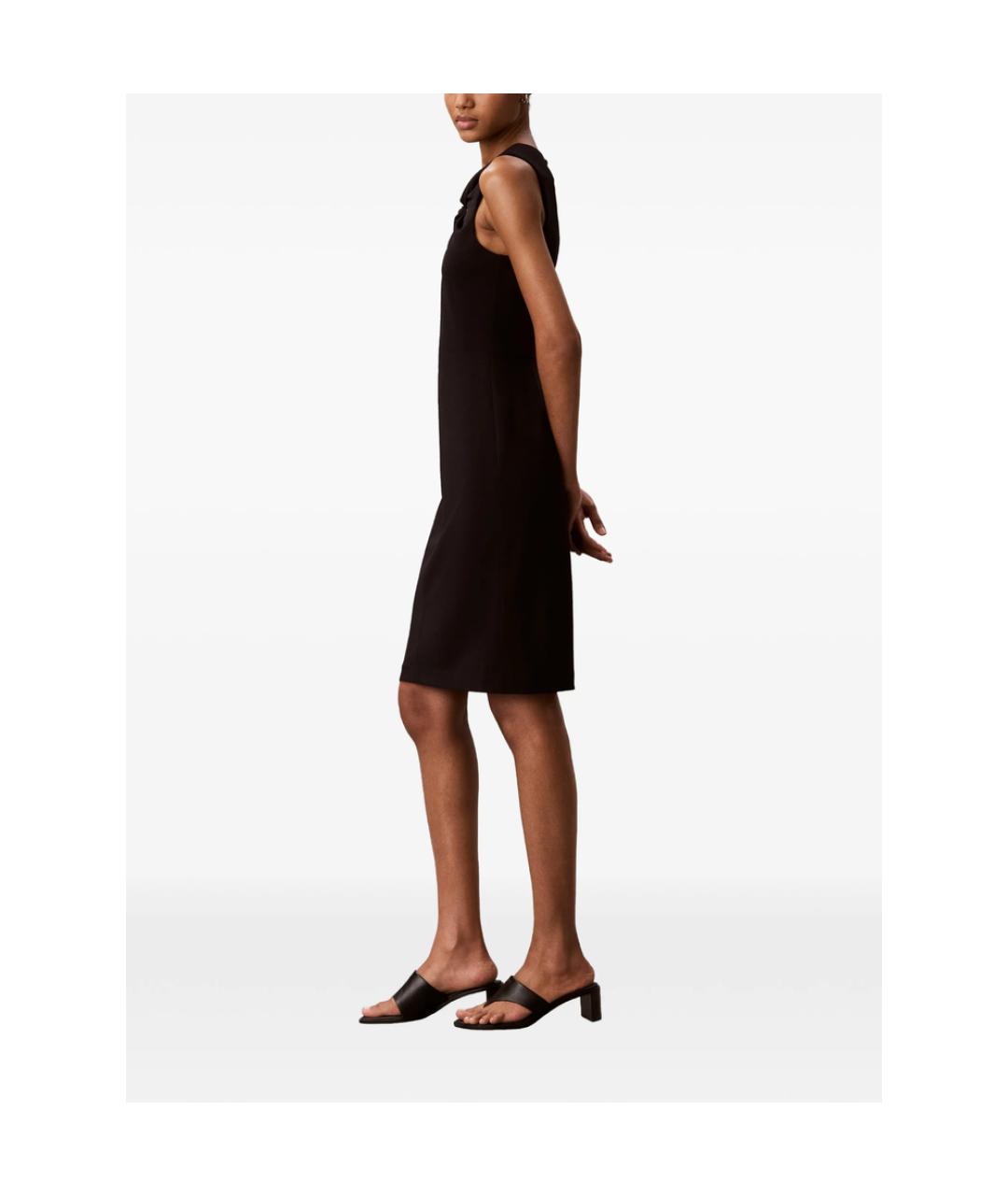 CALVIN KLEIN Черное повседневное платье, фото 3