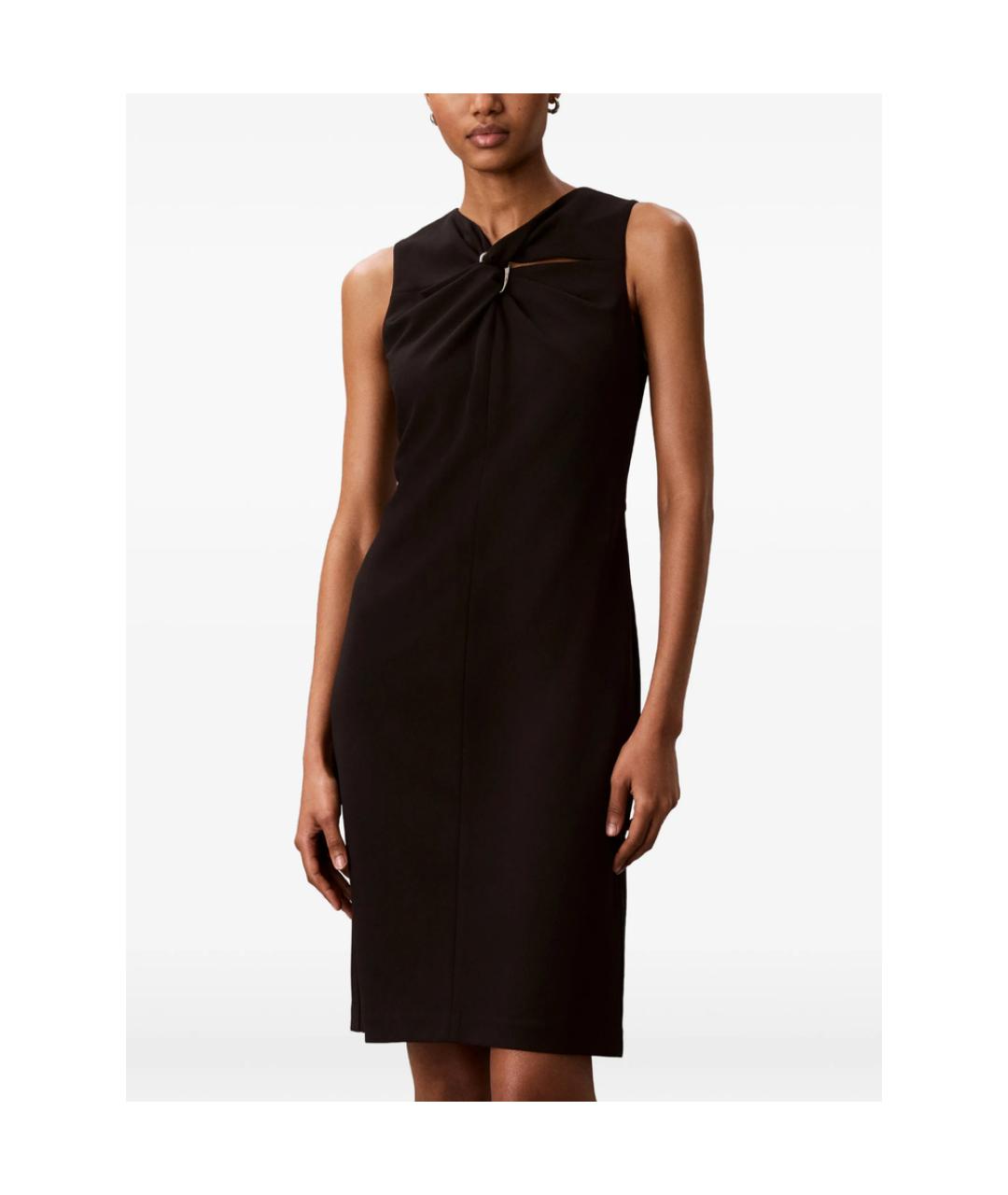 CALVIN KLEIN Черное повседневное платье, фото 5