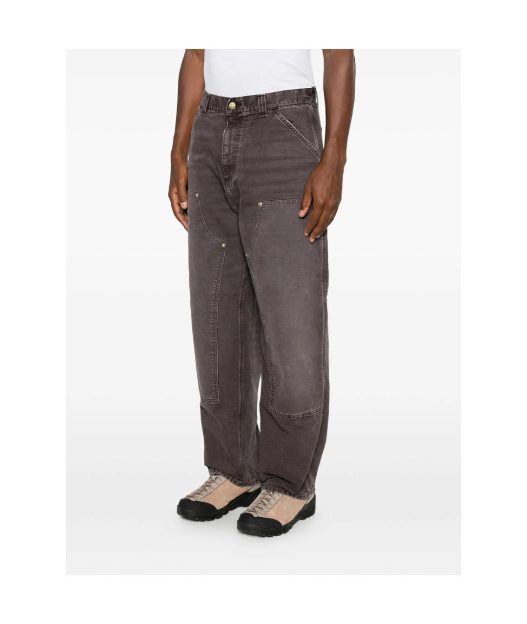 CARHARTT Серые хлопковые прямые джинсы, фото 2
