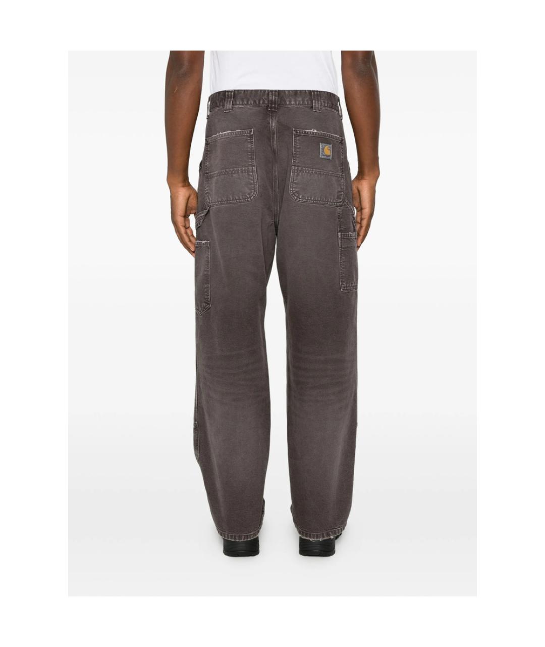 CARHARTT Серые хлопковые прямые джинсы, фото 4