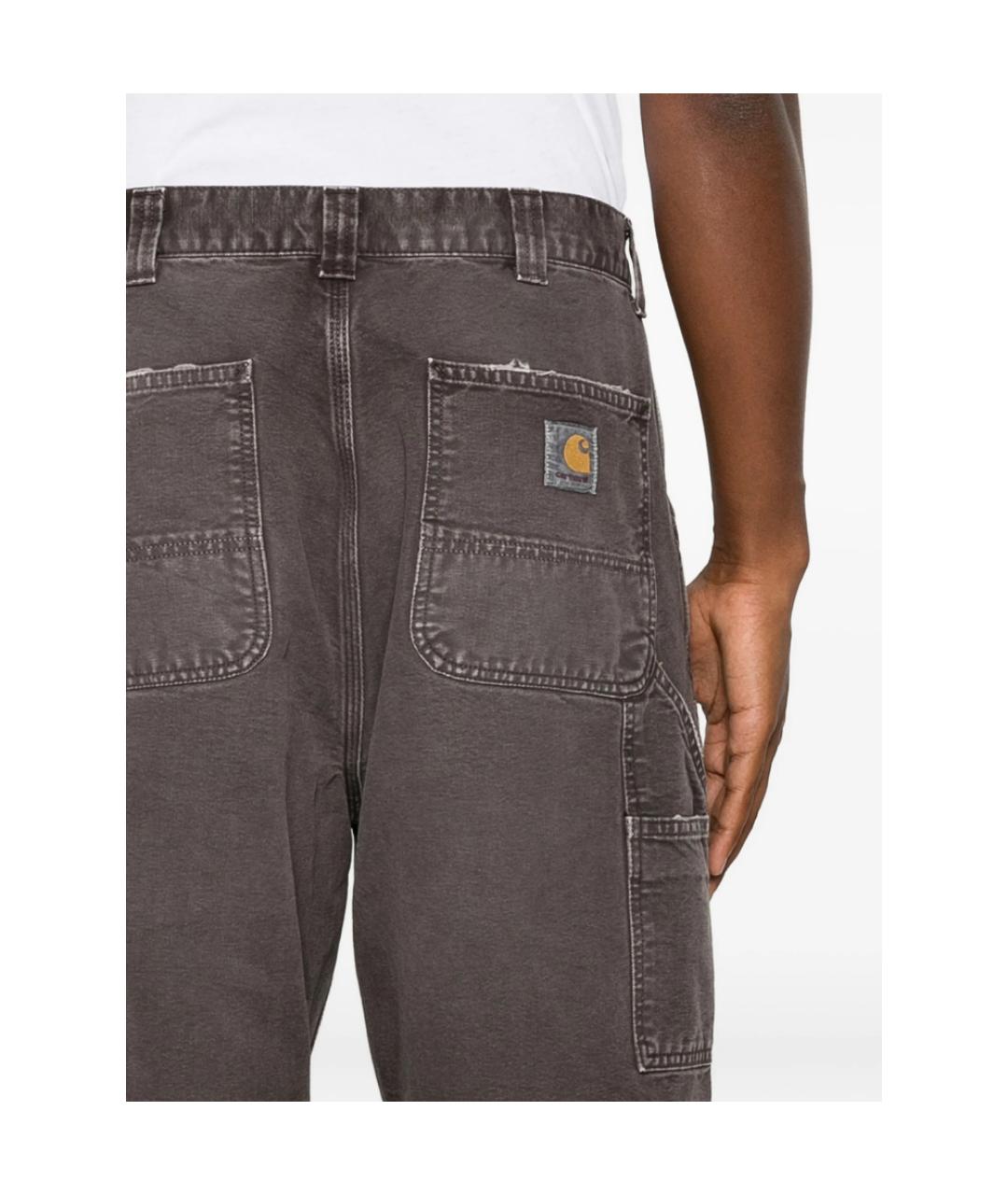 CARHARTT Серые хлопковые прямые джинсы, фото 3