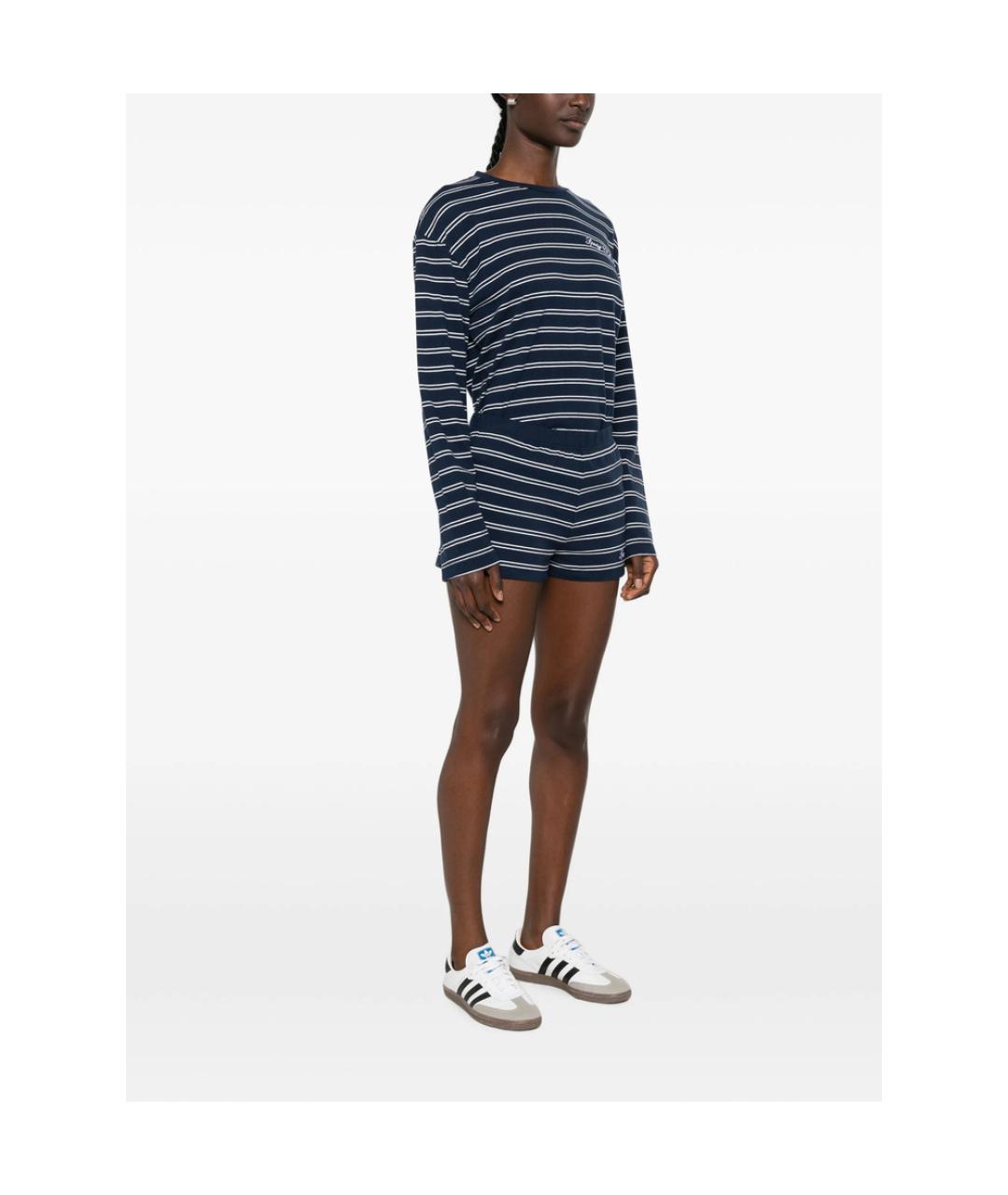 SPORTY AND RICH Синие хлопковые шорты, фото 4