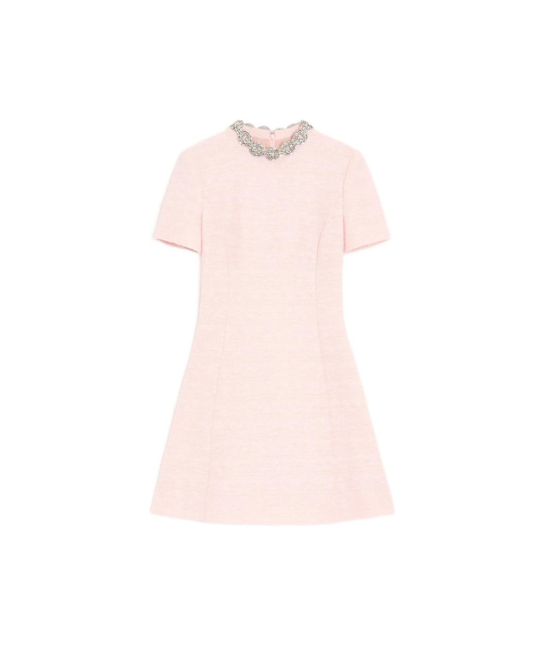 VALENTINO Розовое хлопковое повседневное платье, фото 1