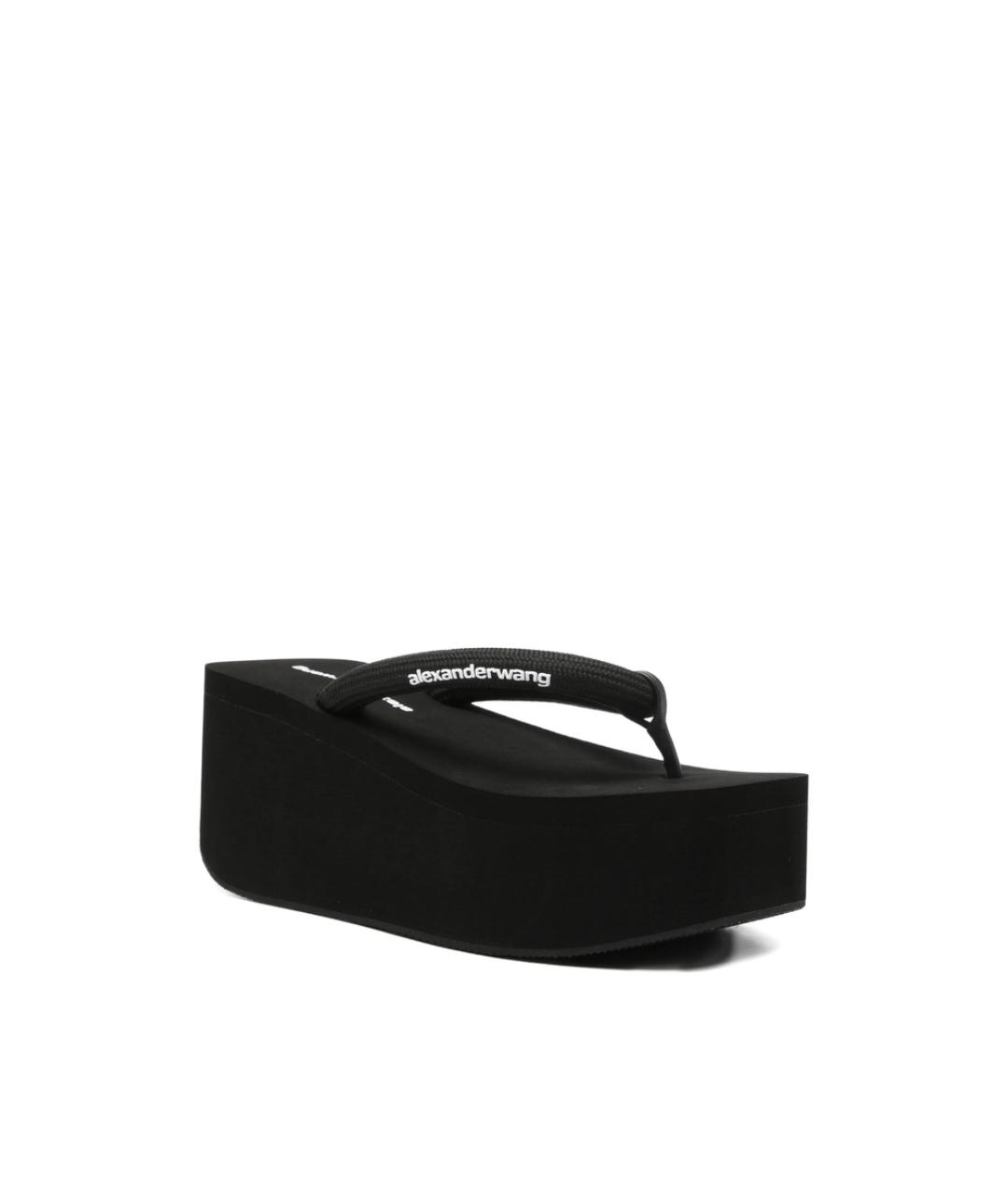 ALEXANDER WANG Черные шлепанцы, фото 3
